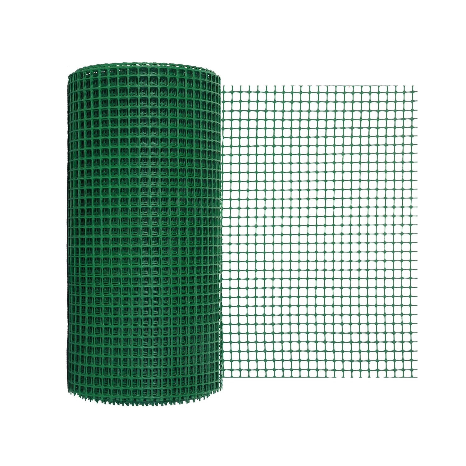 Siatka plastikowa 340 g/m2 ocz. 15 x 15 mm, zielona - 0,5 x 5 m