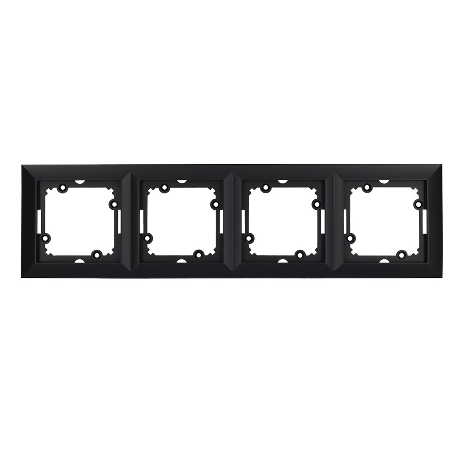Ramka Pola 4-krotna czarny mat