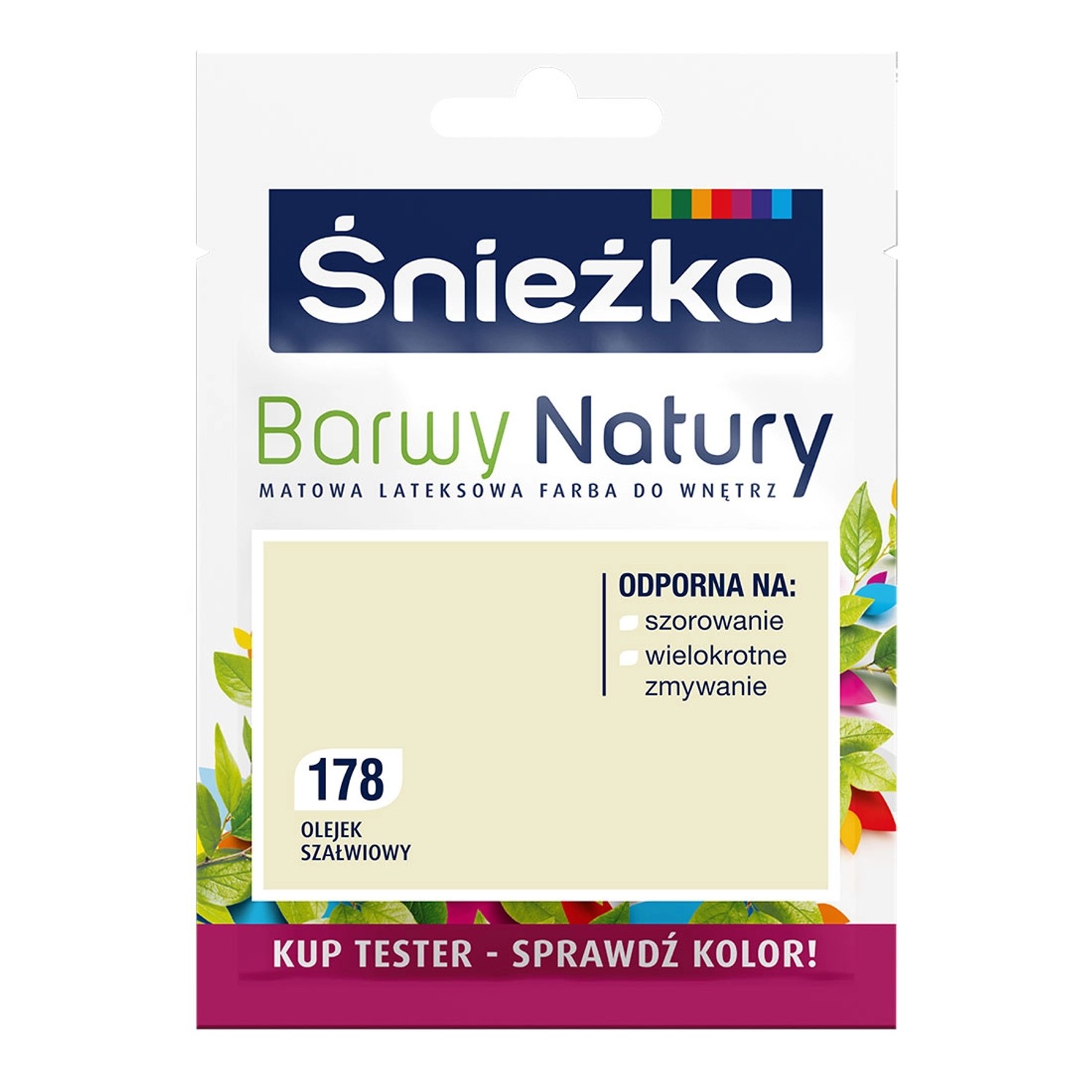 Tester farby Śnieżka Barwy Natury olejek szałwiowy 25 ml