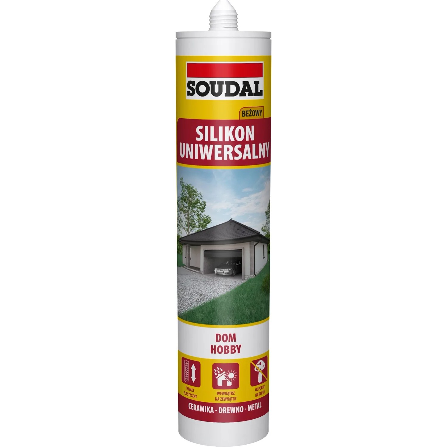 Soudal Silikon uniwersalny 280 ml beżowy
