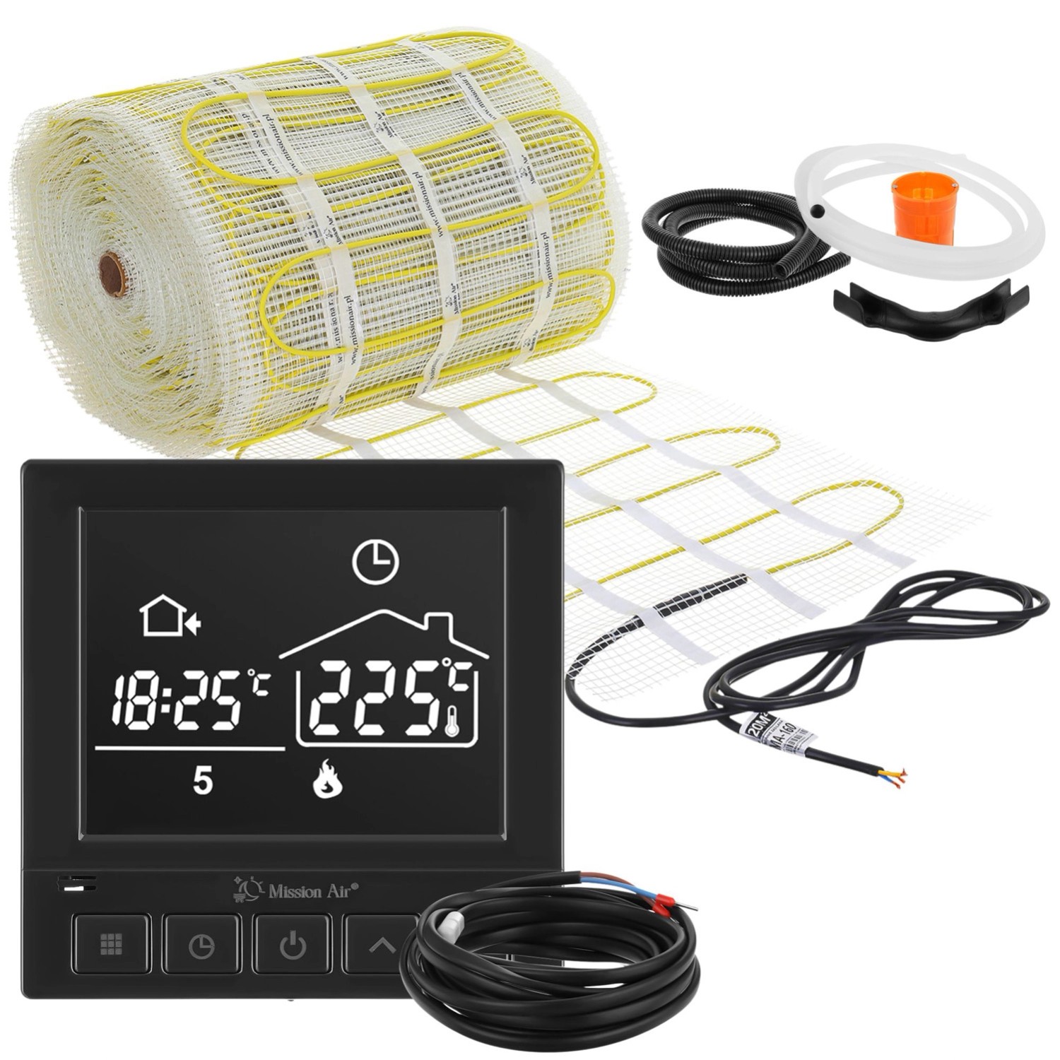 Mission Air Zestaw pod płytki MA-160 Taurus Black 12m2