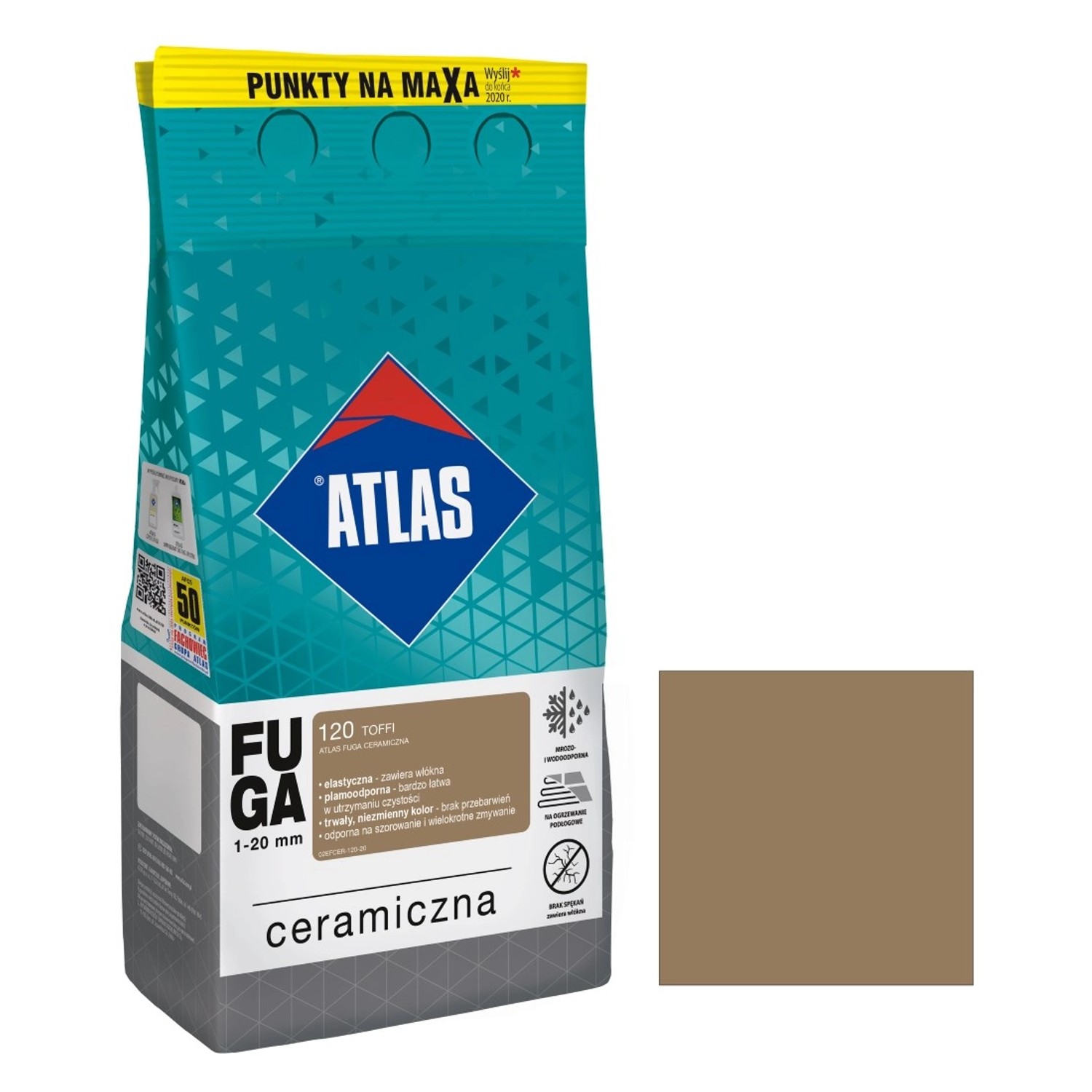 Atlas Fuga ceramiczna 120 toffi 5 kg