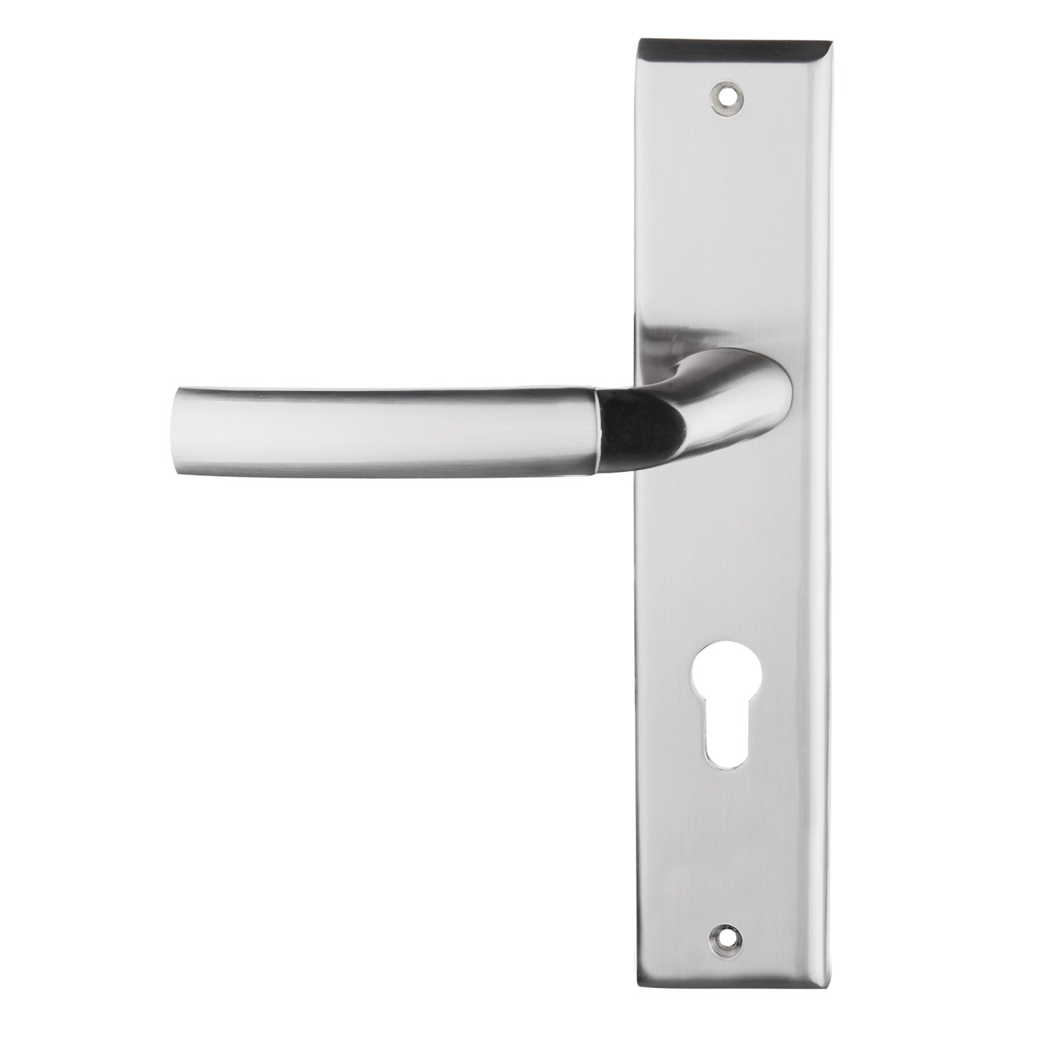 Klamka z szyldem Zeus lewa nikiel szczotkowany