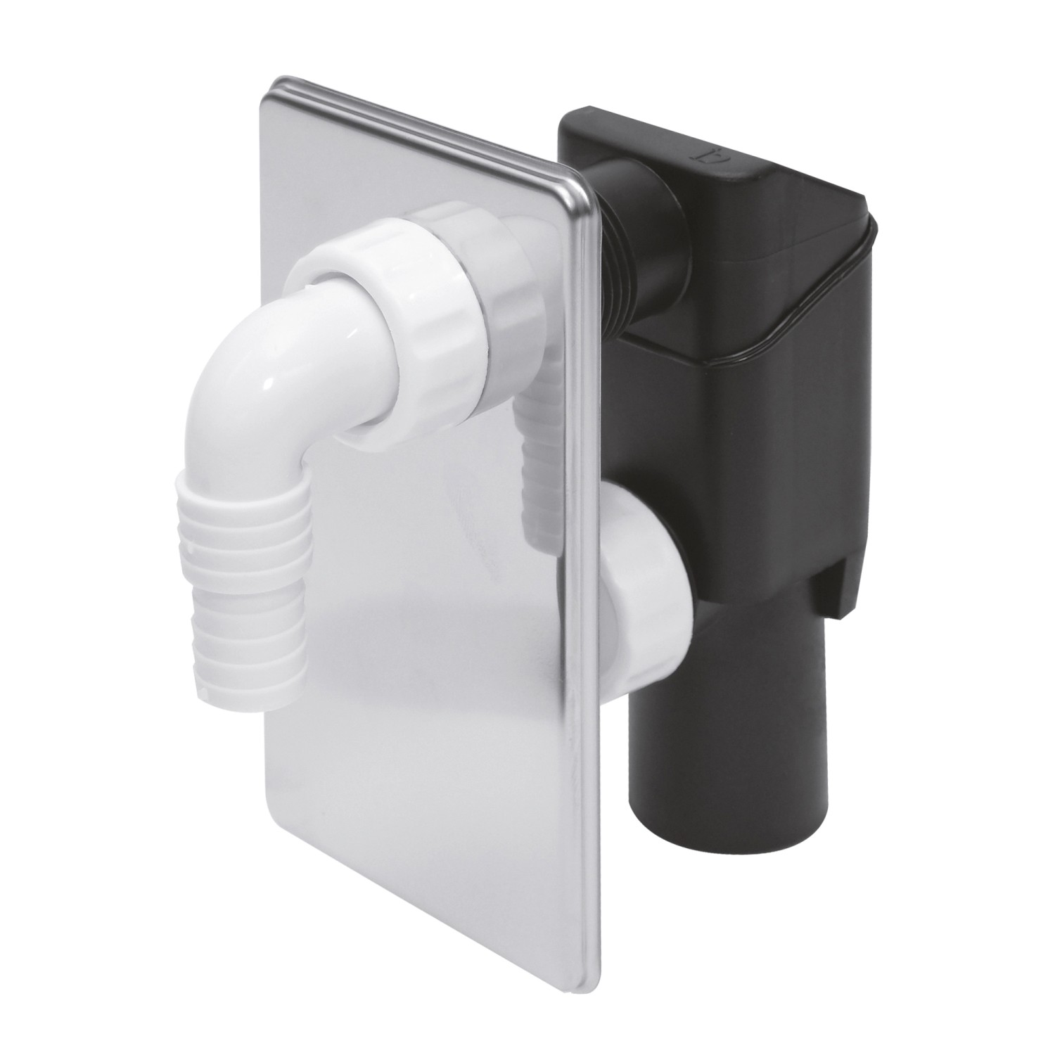 Tycner Syfon pralkowy podtynkowy chrom