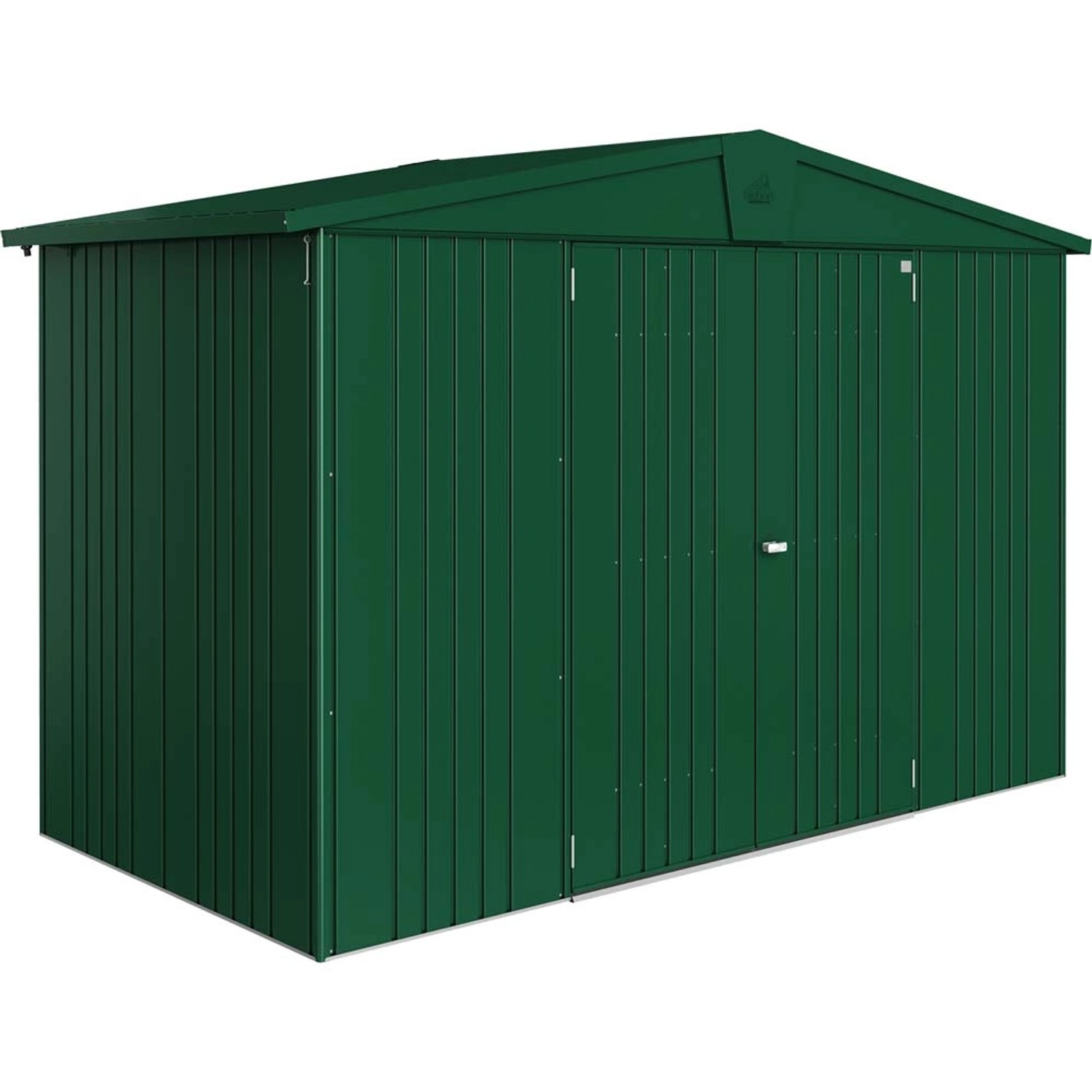Biohort Domek ogrodowy ciemnozielony drzwi podwójne - 316 x 156 cm