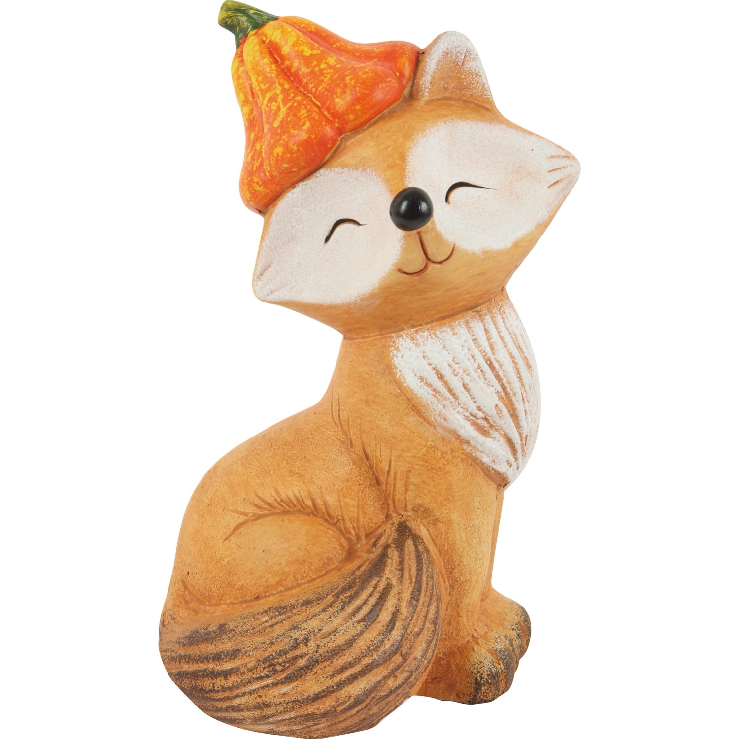 Figurka dekoracyjna LISEK Z DYNIĄ - wys. 22 cm