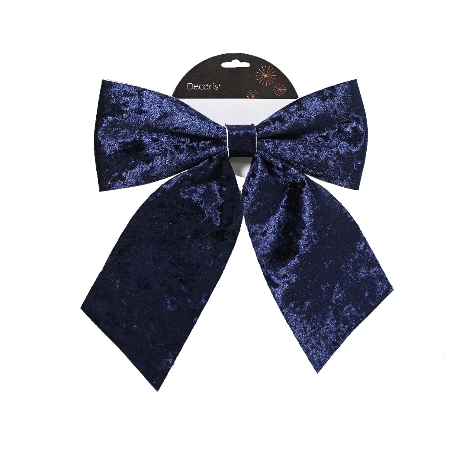 Kokarda dekoracyjna 20 x 24 cm granatowa