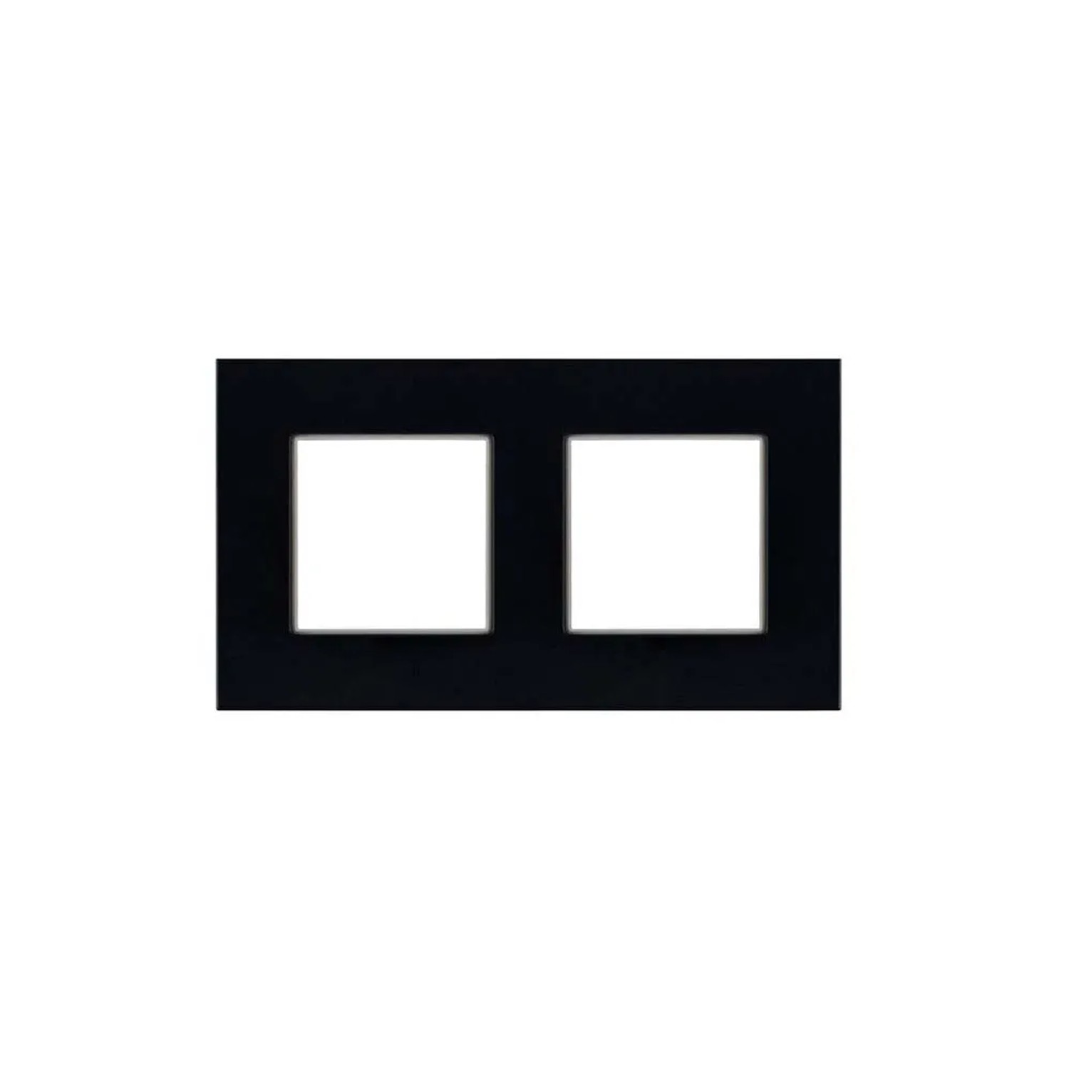 Ramka Rosa 2-krotna szkło czarna