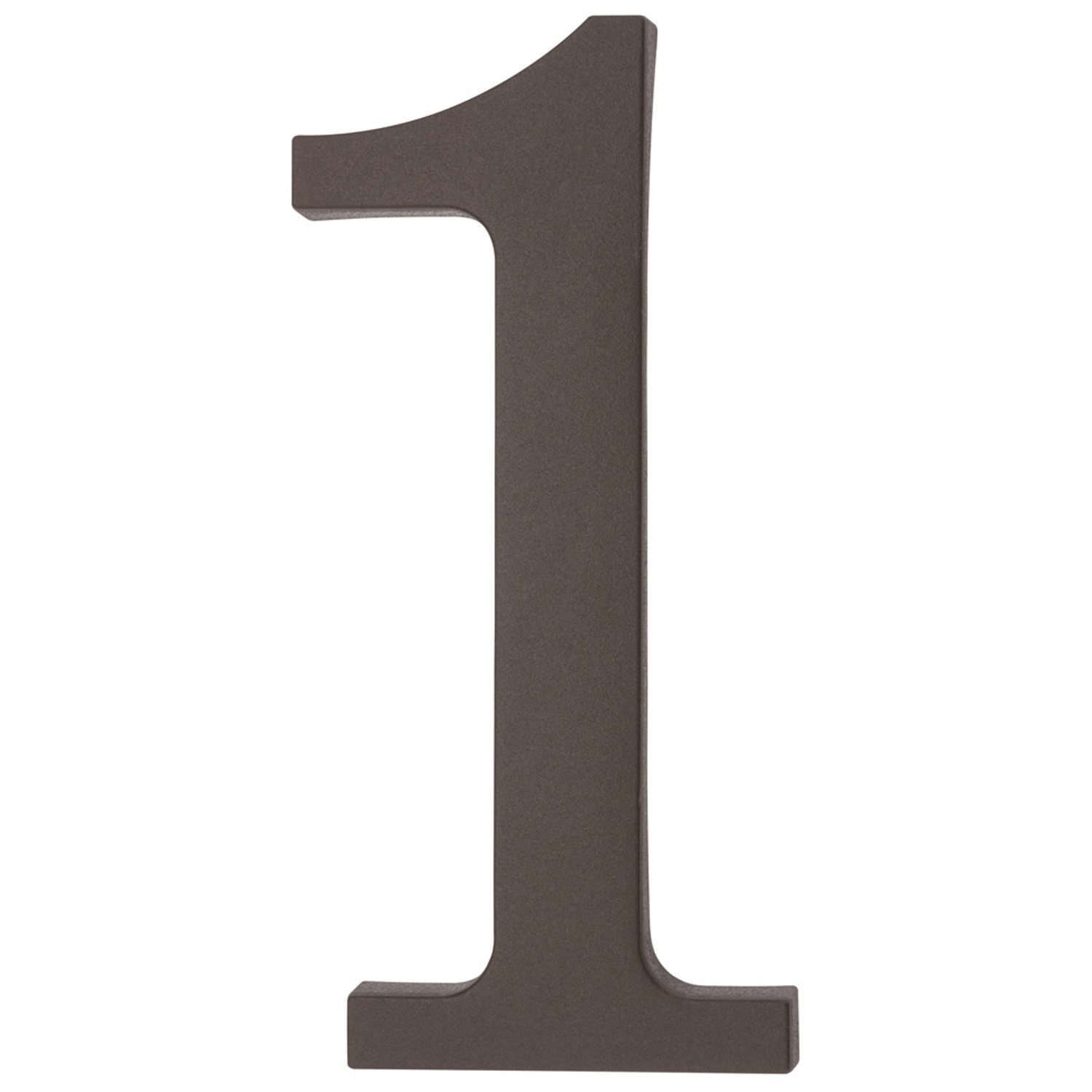 Metro Cyfra 1 plastikowa brązowa wys. 18cm