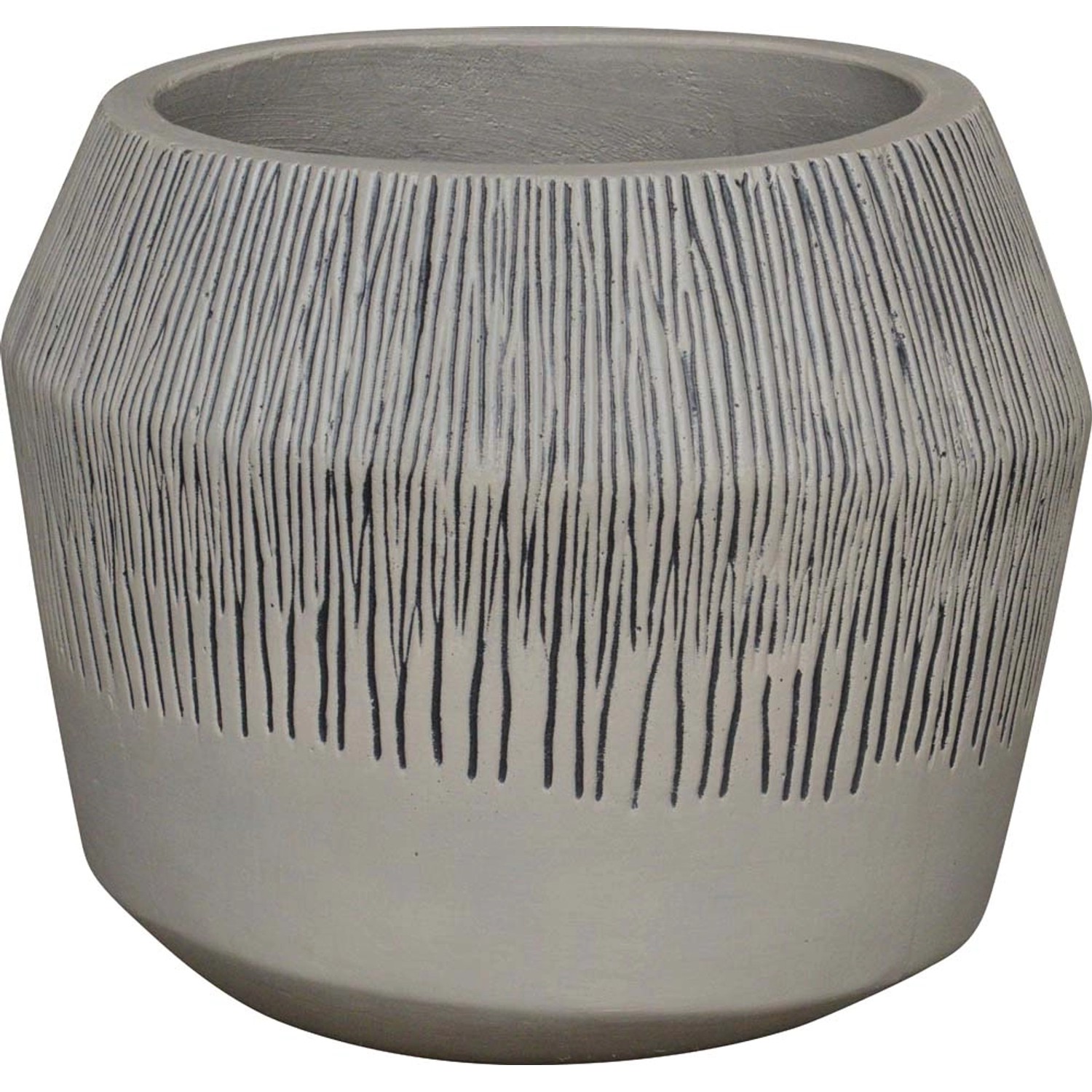 Osłonka Toledo cementowa szara - śr. 30 cm