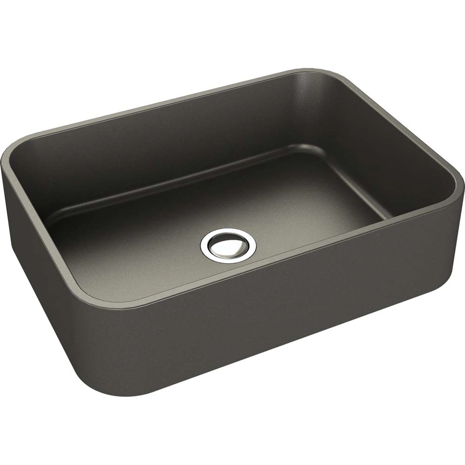 Axis Umywalka CRES 50 nablatowa granitowa grafitowy