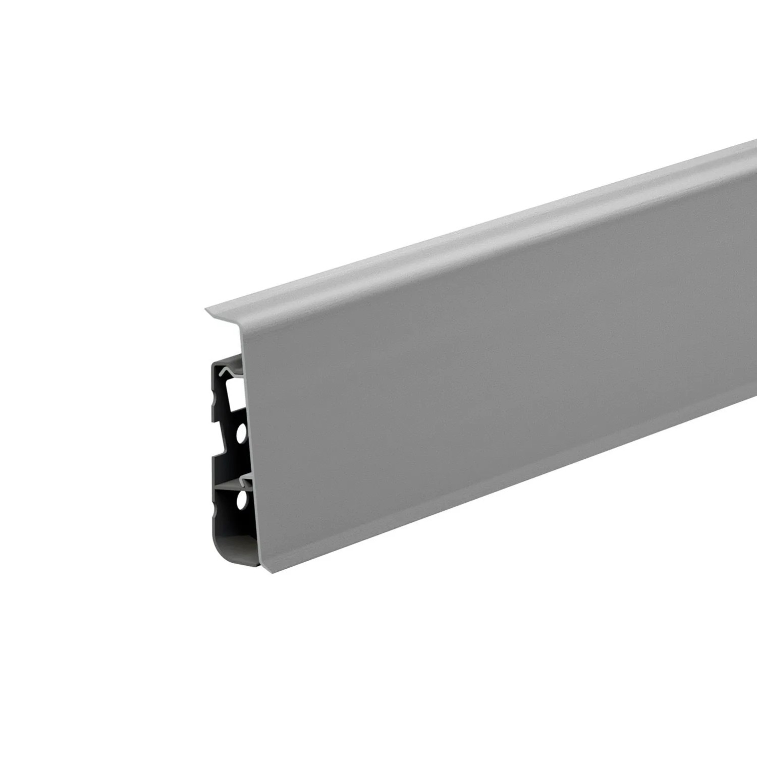 Cezar Listwa przypodłogowa Hi-Line PVC Szary 75x22x2500