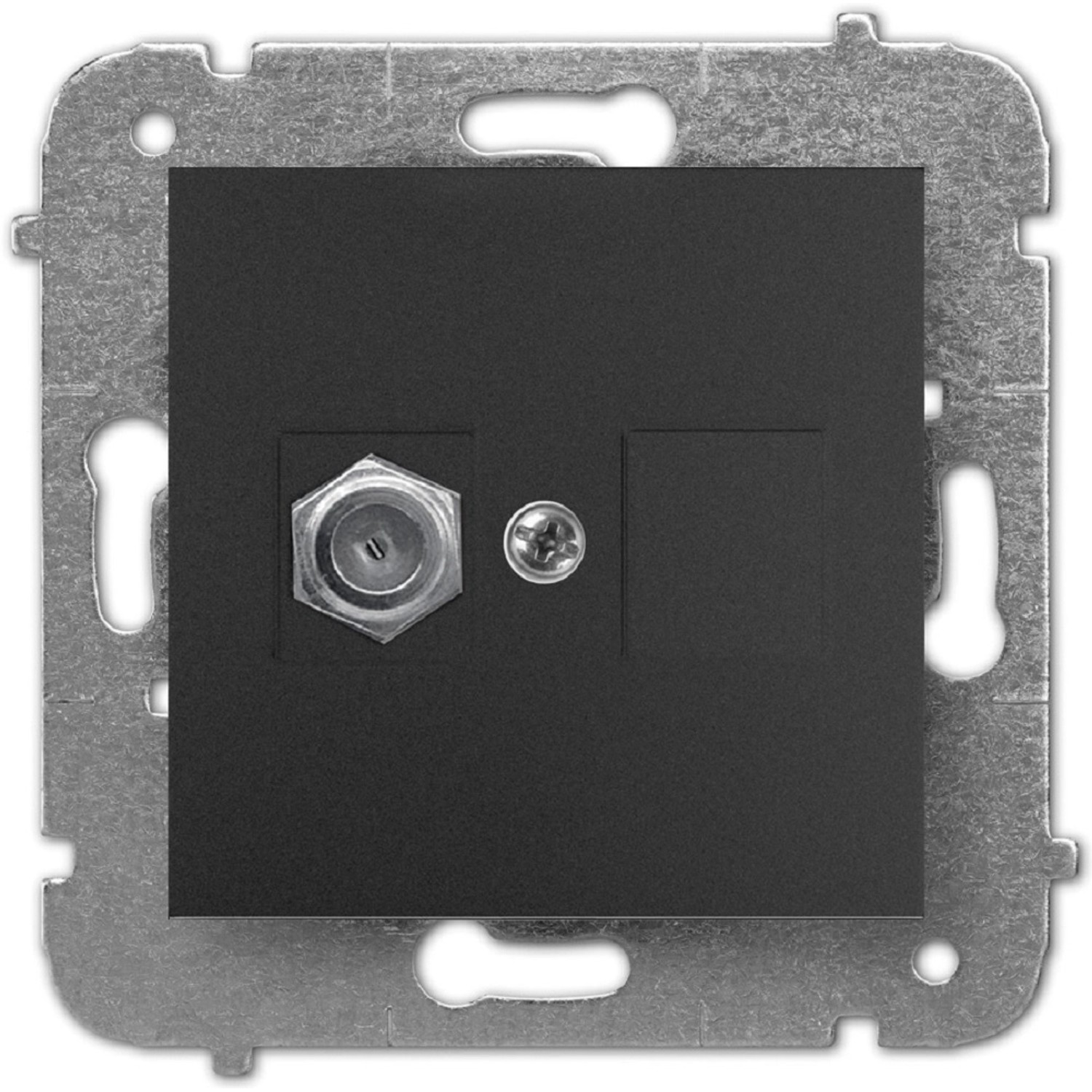 Elektro-Plast Gniazdo TV Carla czarne