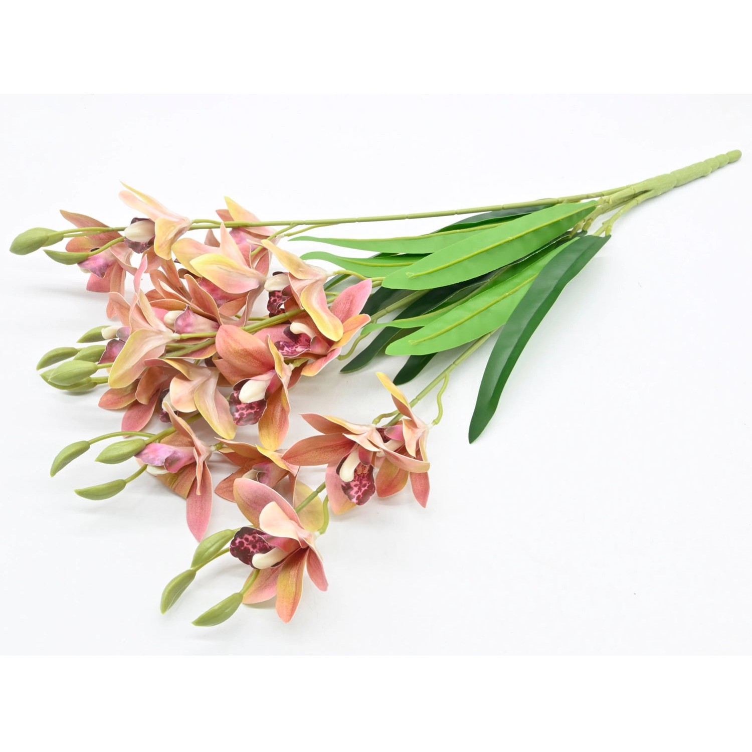 Storczyk Bukiet sztuczny 5 gałązek różowy - dł. 56 cm