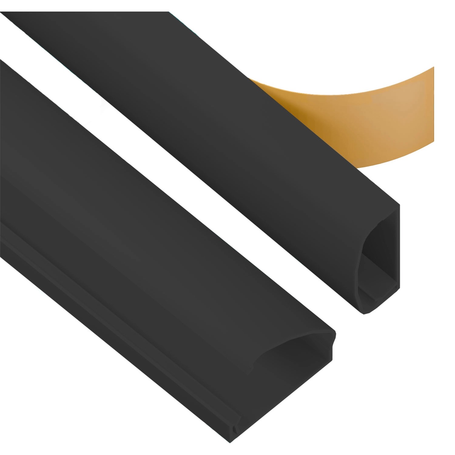 Kanał elektroinstalacyjny KZ 22/52 czarny 1,15 m