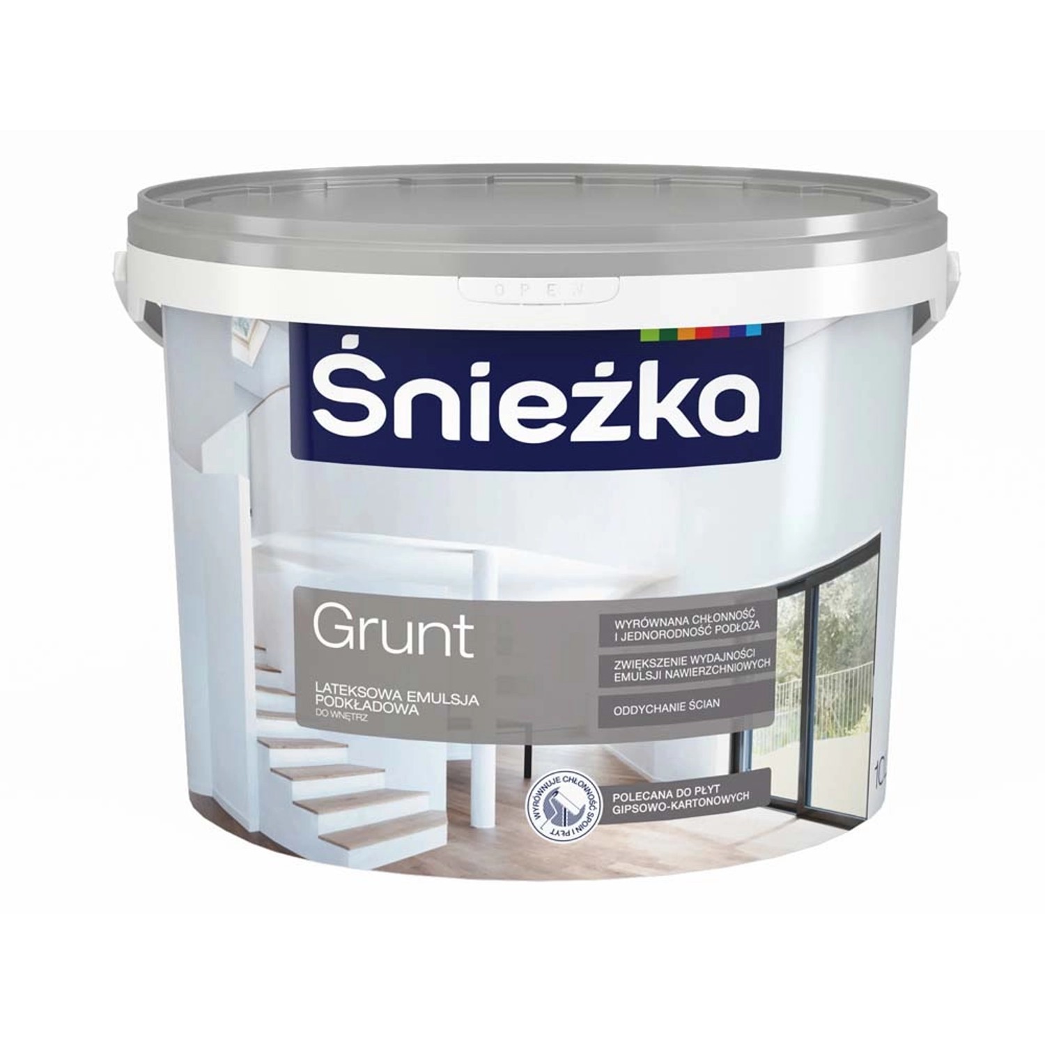 Farba podkładowa Śnieżka Grunt biała 10 l