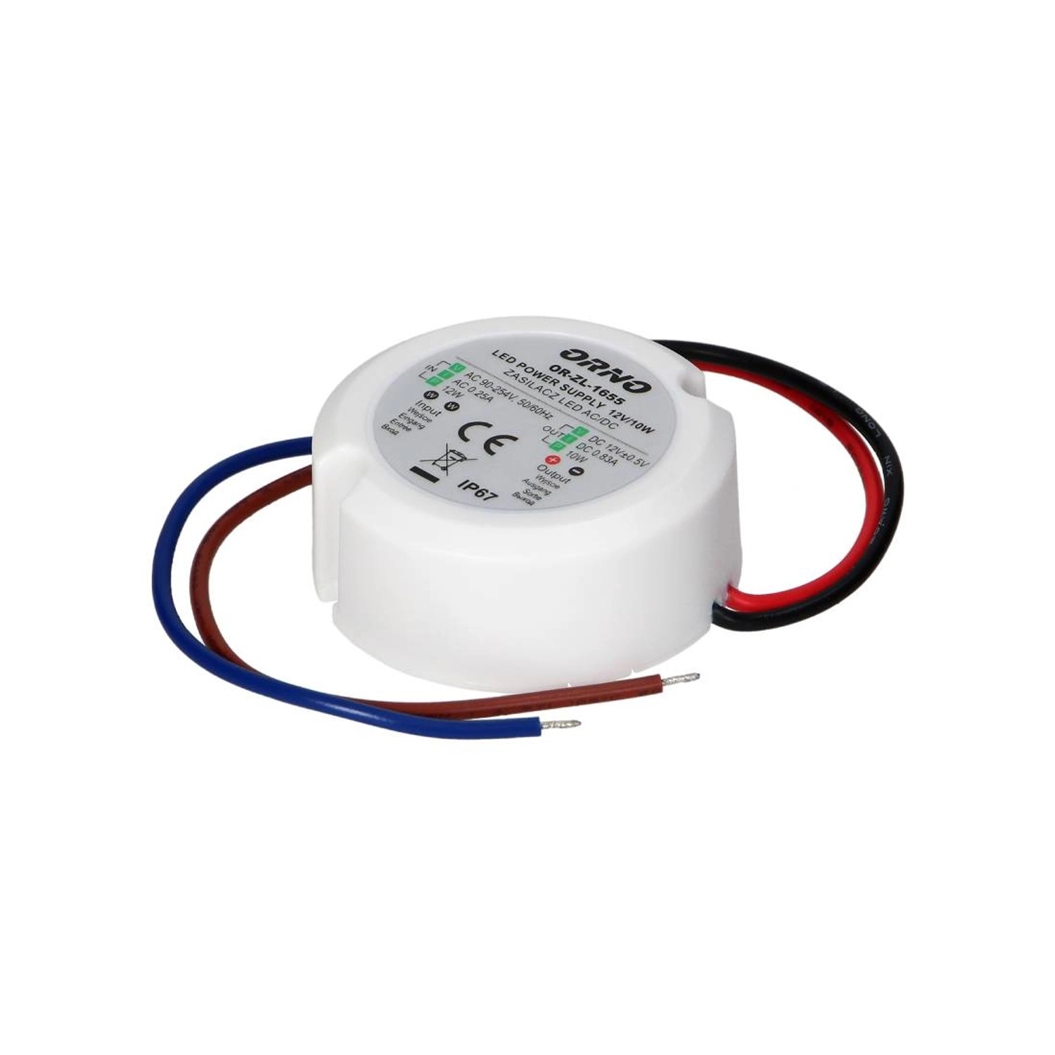 Orno Zasilacz do LED 10W 12VDC IP67
