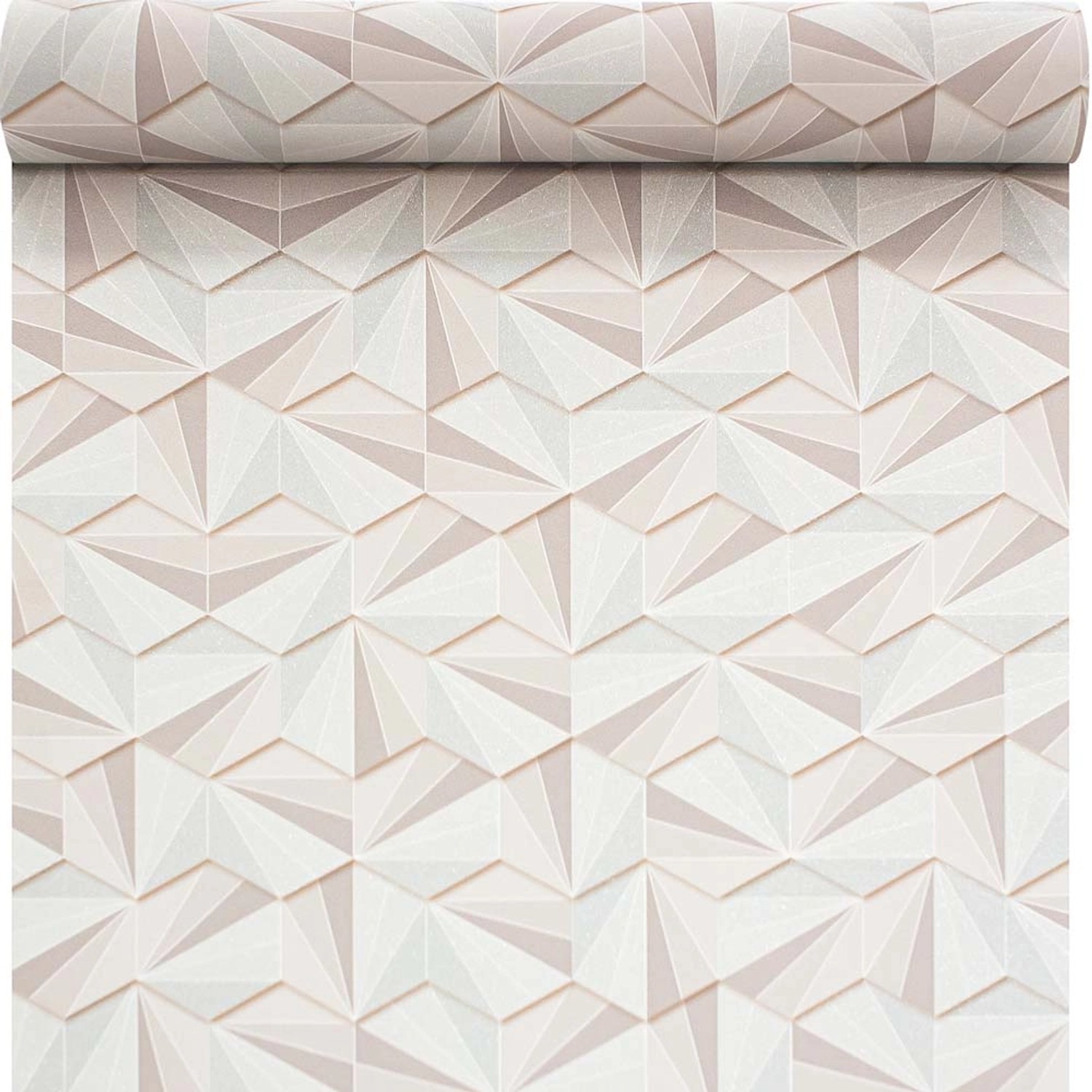 Tapeta winylowa na flizelinie GEO kremowa