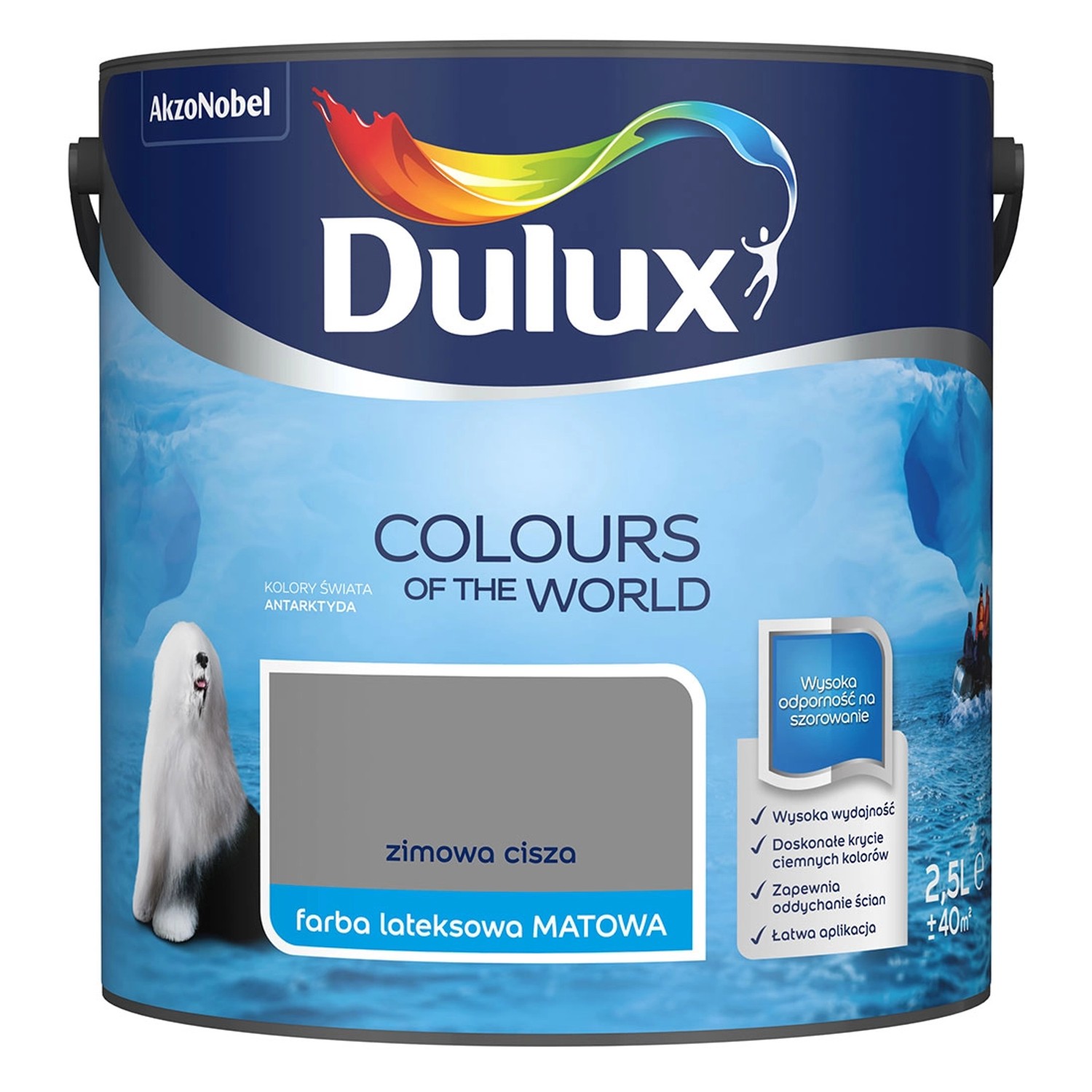 Farba Dulux Kolory Świata zimowa cisza 2,5 l