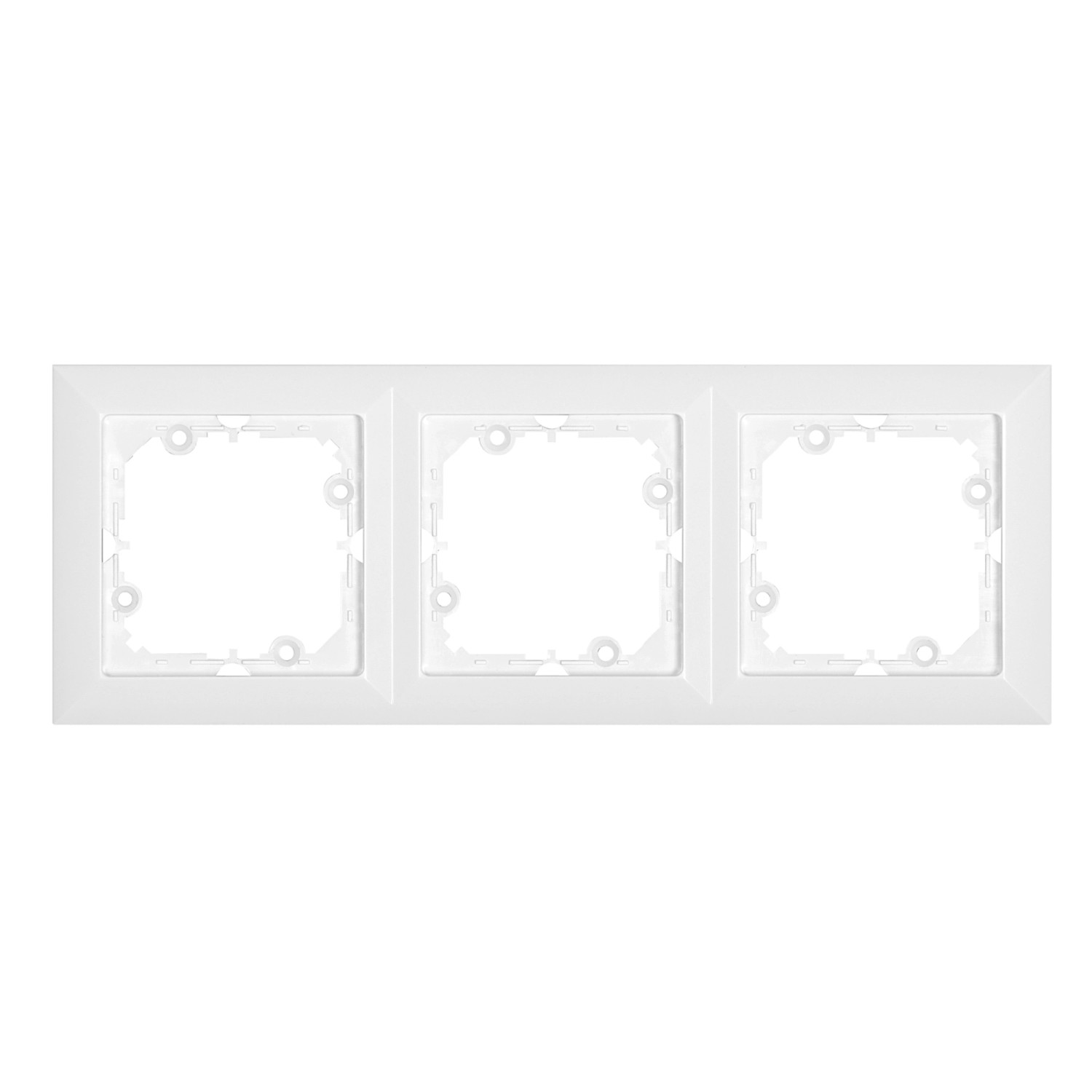 Ramka Perła potrójna biała