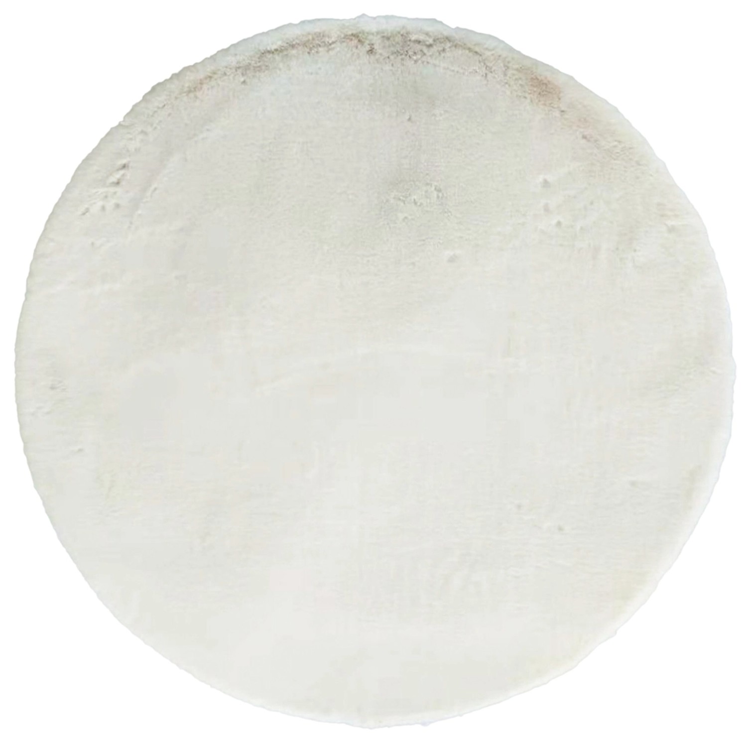 Indavo Dywan RABBIT-FUR koło średnica 100 cm biały