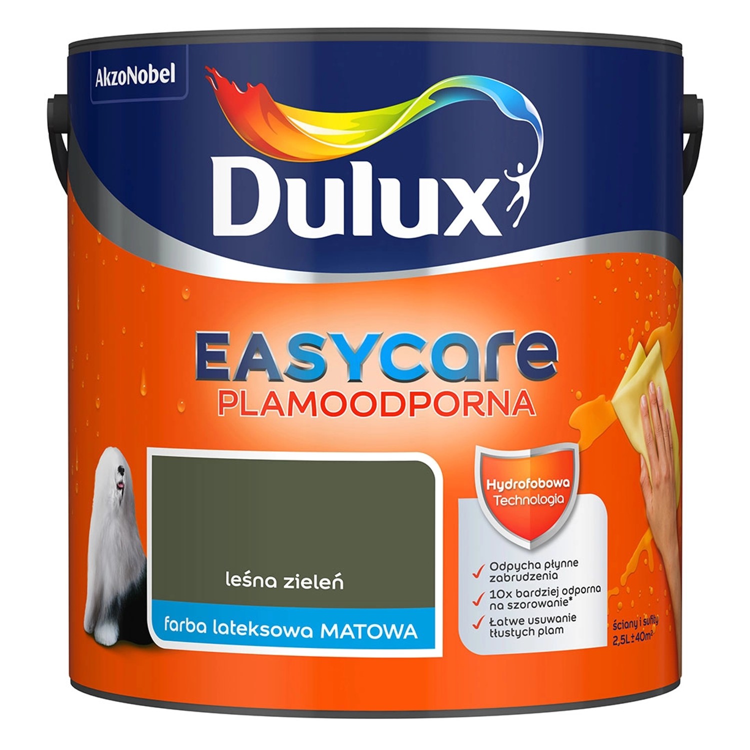Farba Dulux EasyCare leśna zieleń 2,5 L