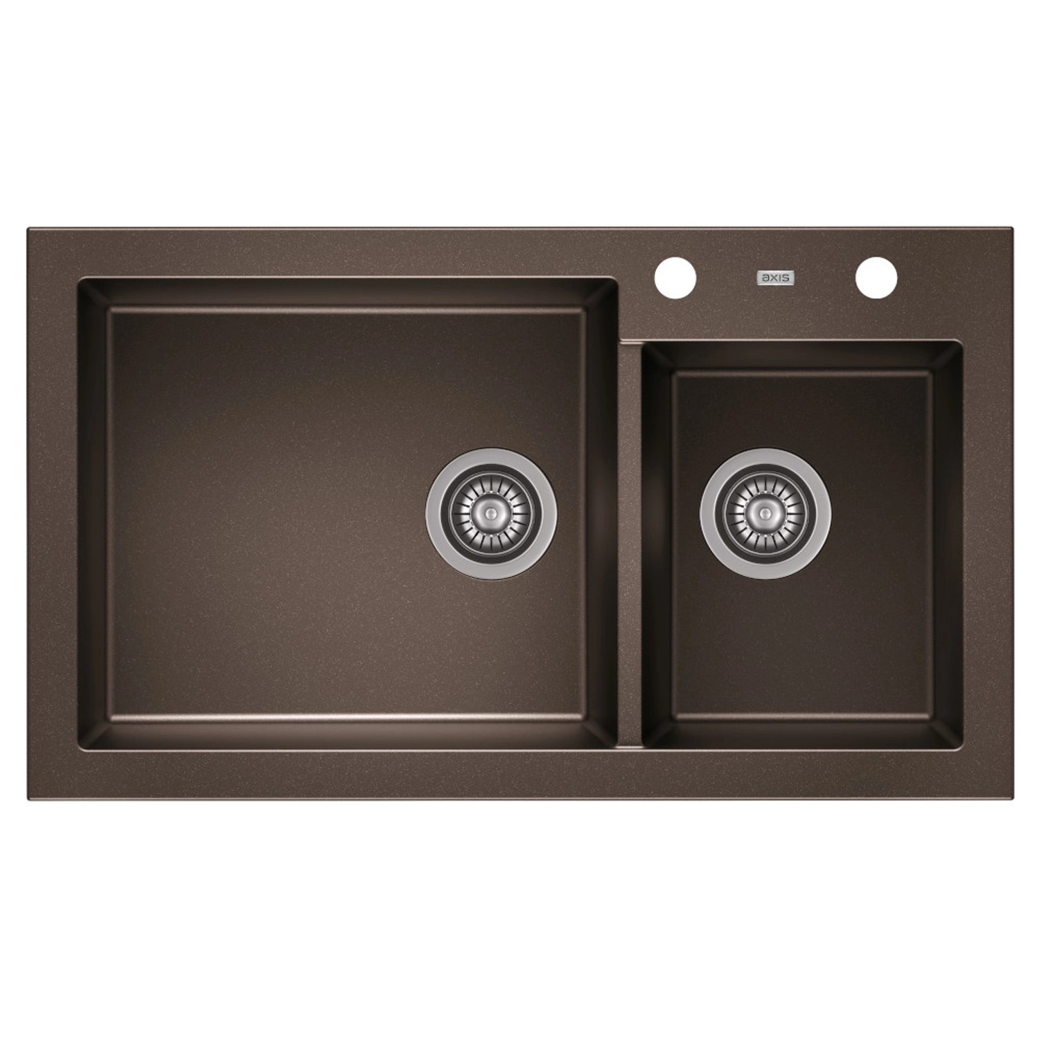 Zlewozmywak A-Point 14 2-kom. dark chocolate 86x50 cm