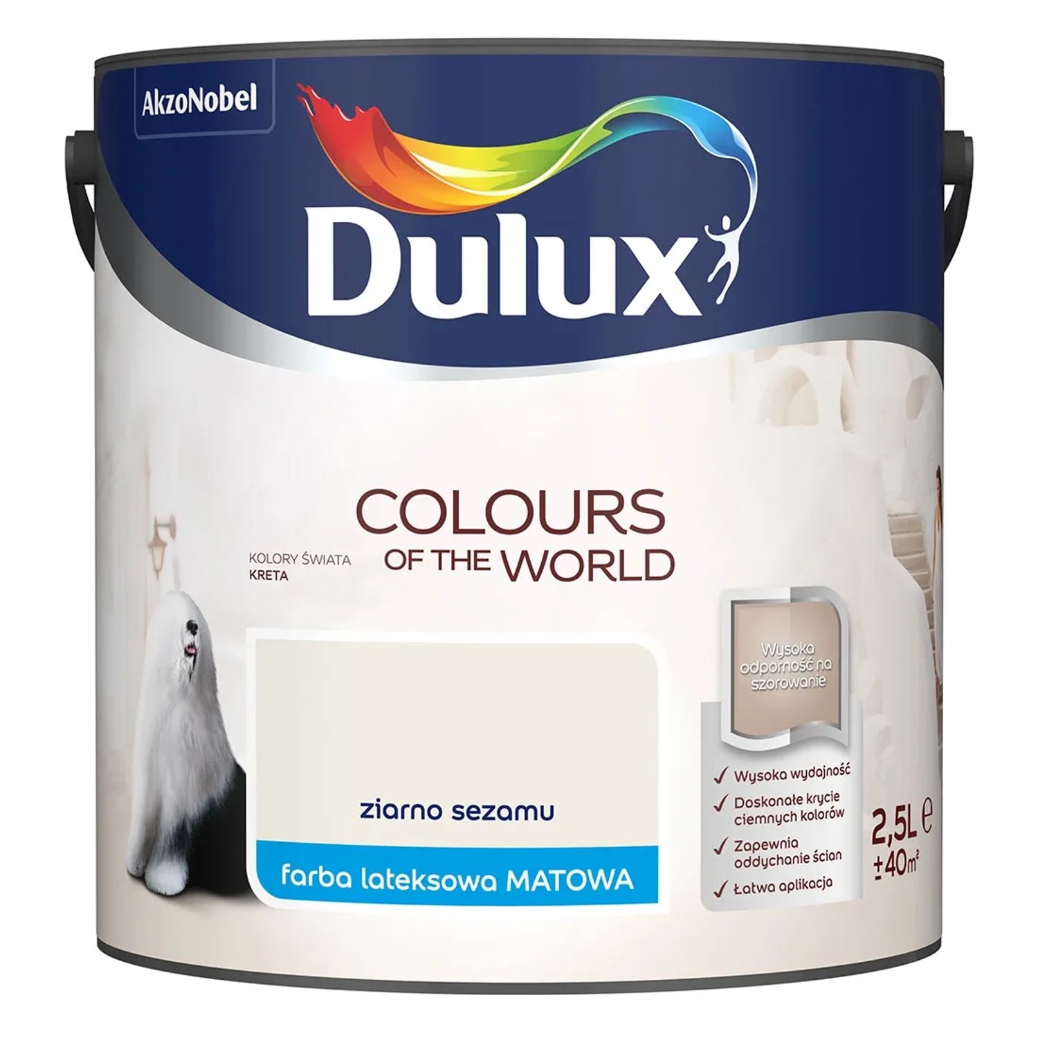 Farba Dulux Kolory Świata ziarno sezamu 2,5 l