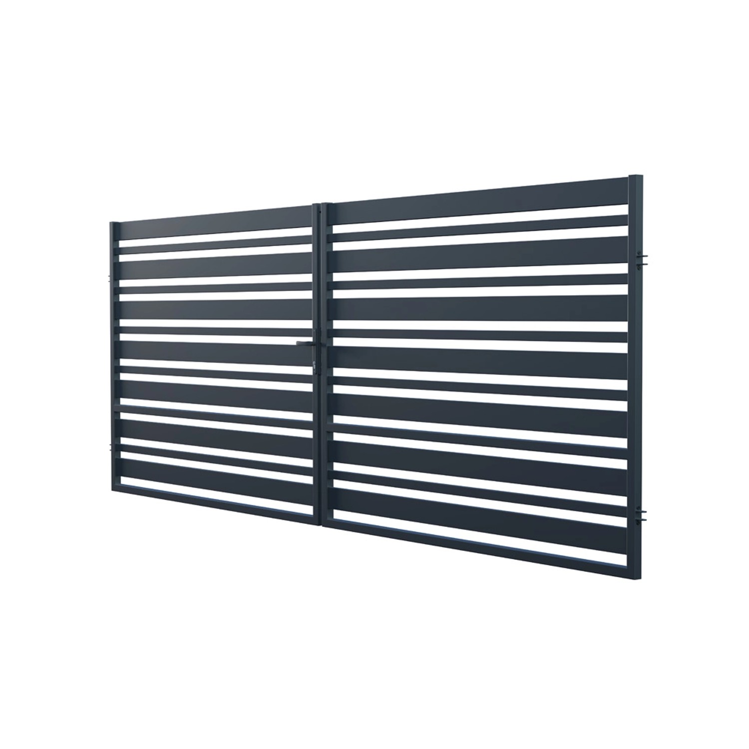 Polargos Brama Juga 2-skrzydłowa antracyt 400 x 150 cm