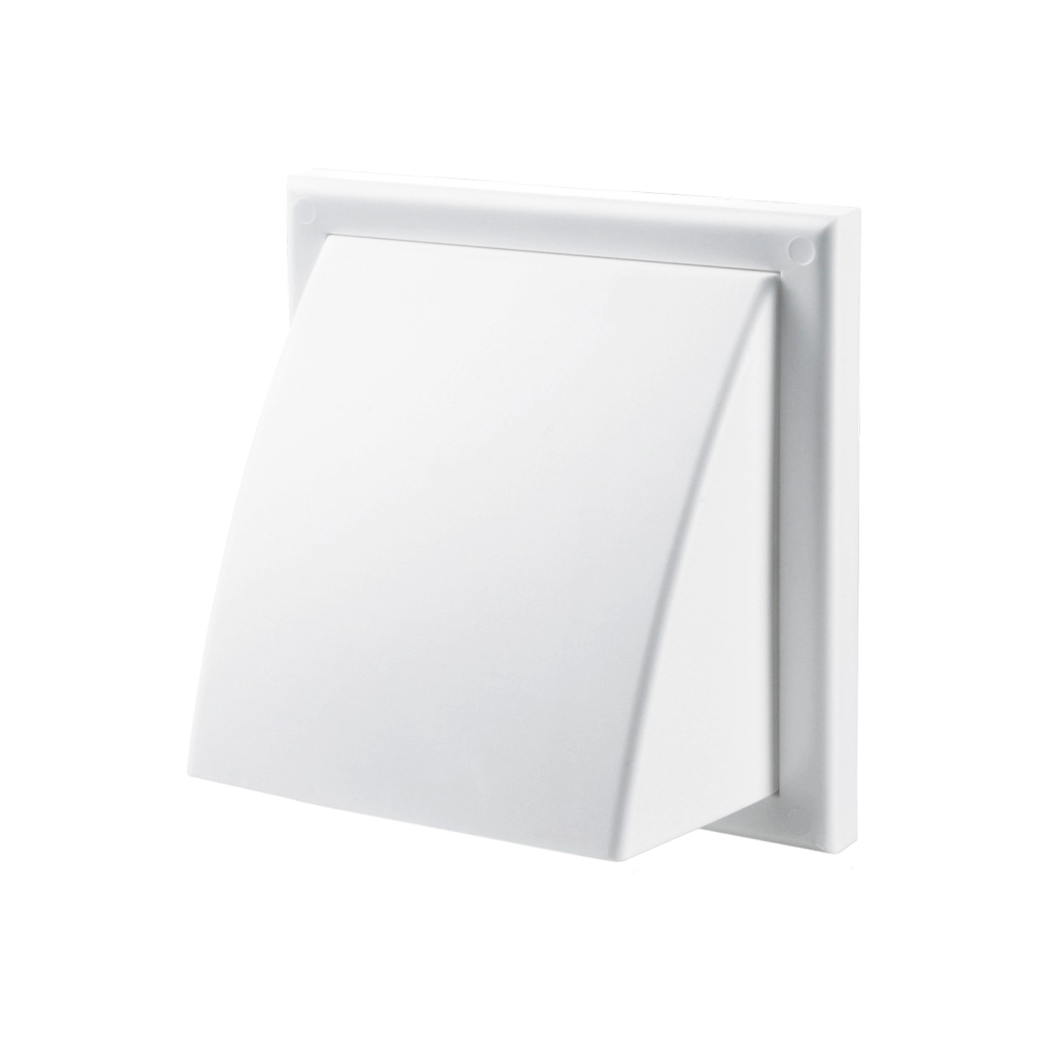 Vents Wylot zewnętrzny z okapem śr. 100 mm biały