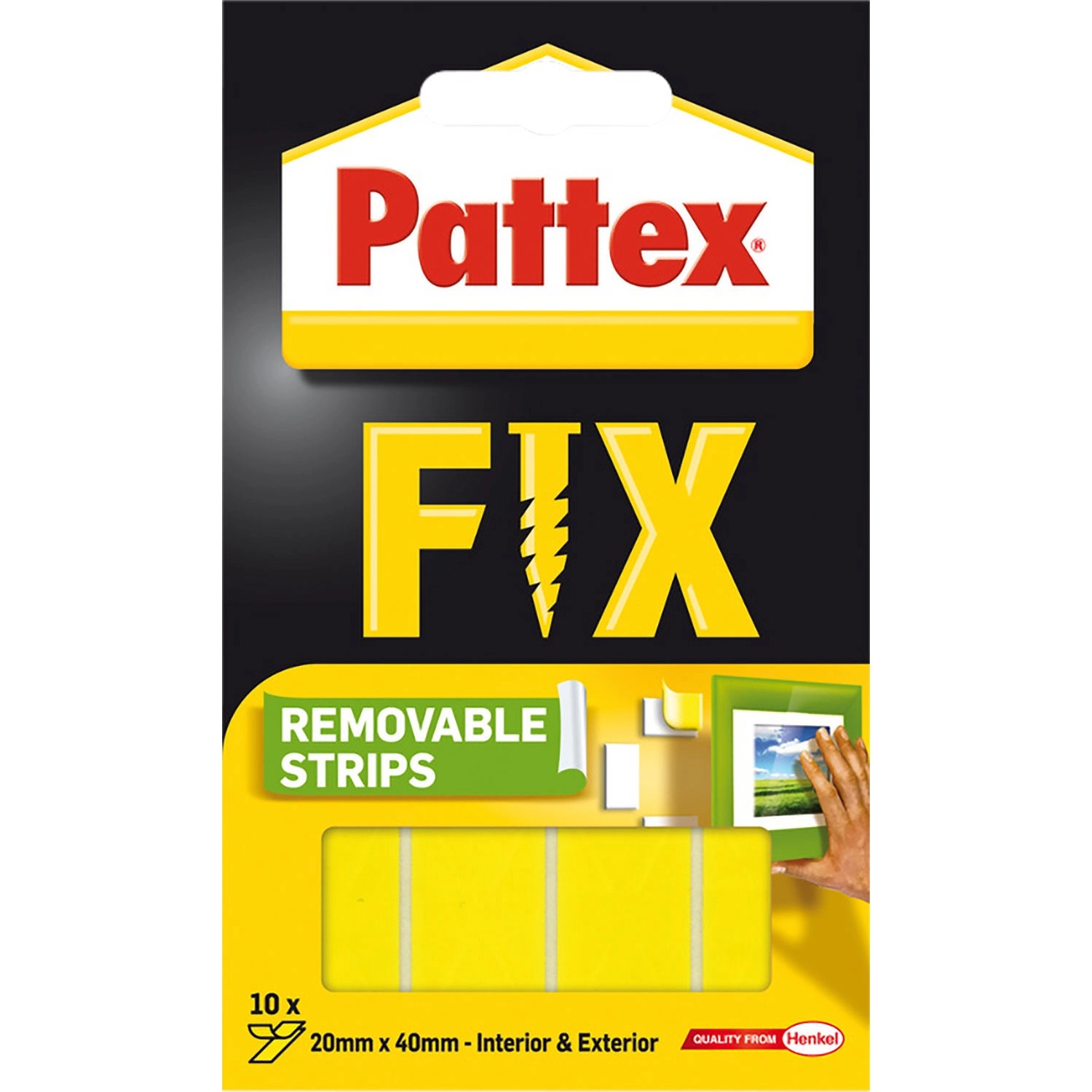 Pattex Paski montażowe FIX usuwalne 10 sztuk