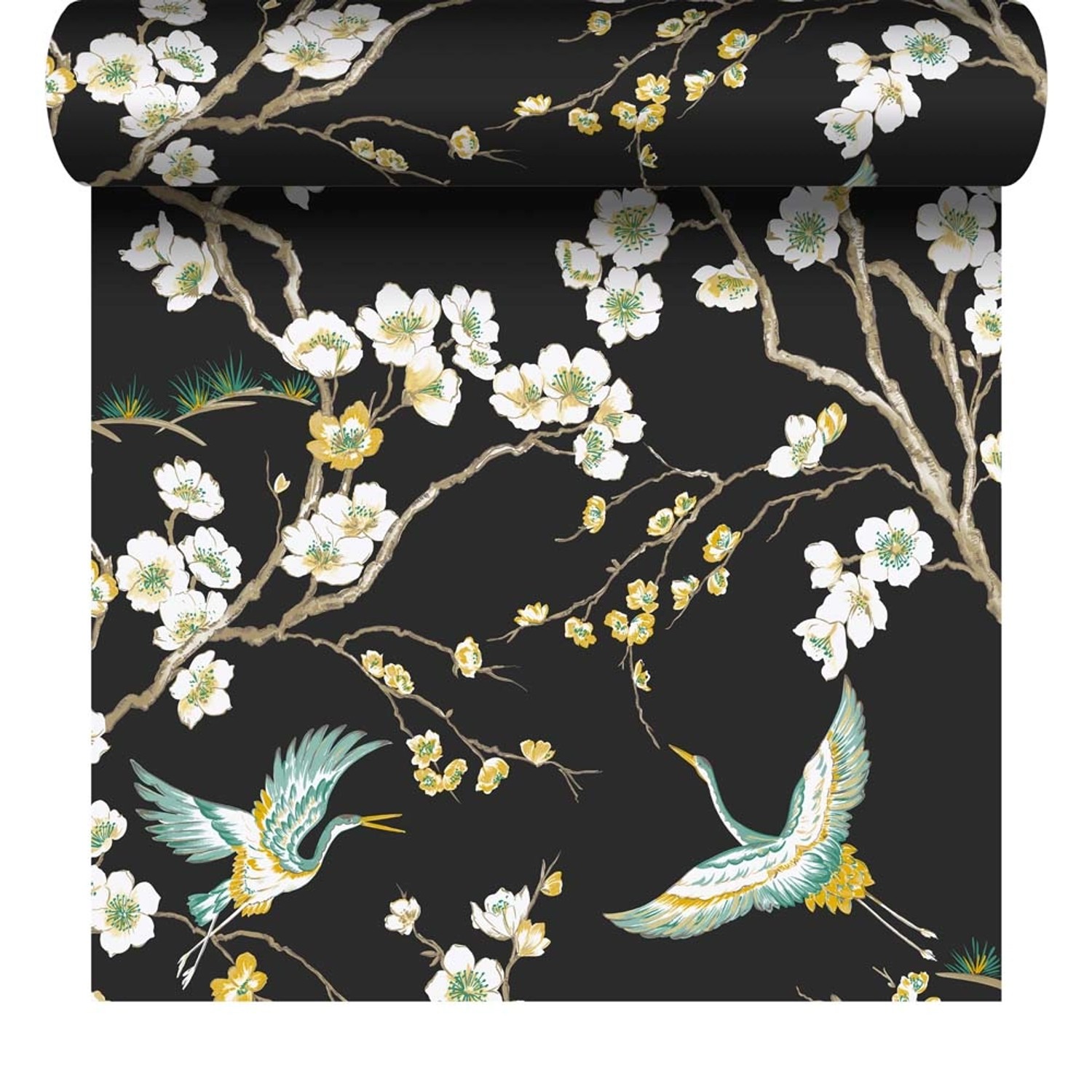 Tapeta winylowa na flizelinie JAPAN czarna