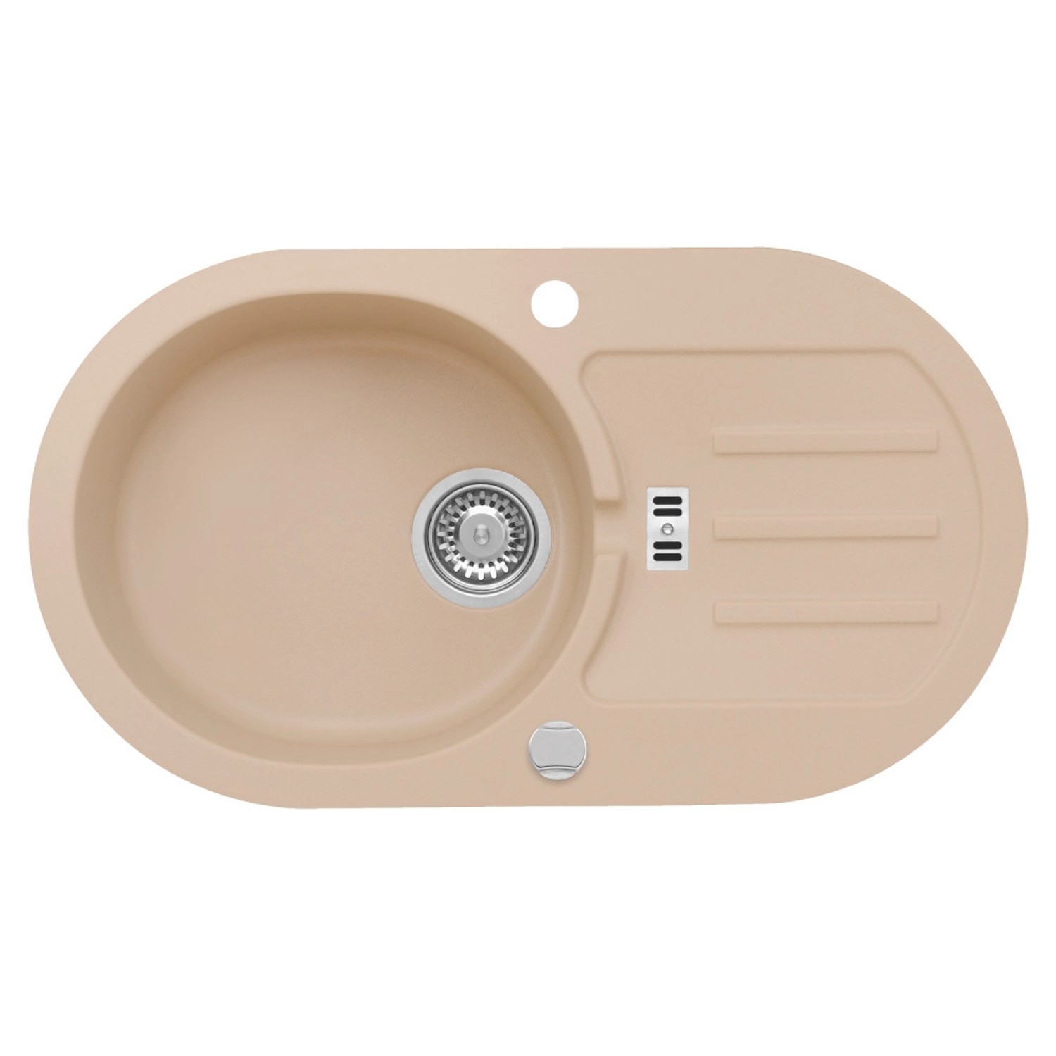 Zlewozmywak Malibu 3 1-kom. caffe latte 77x43 cm