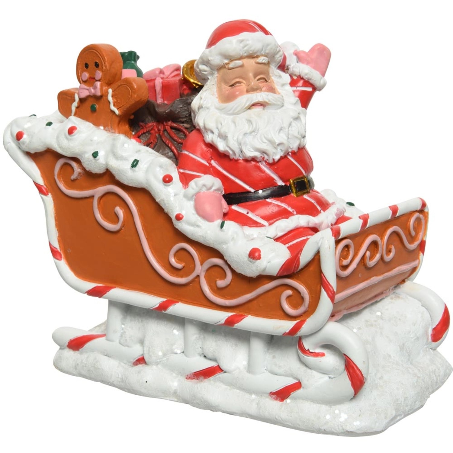 Figurka dekoracyjna SANIE z Mikołajem - 15 x 8 x 12 cm