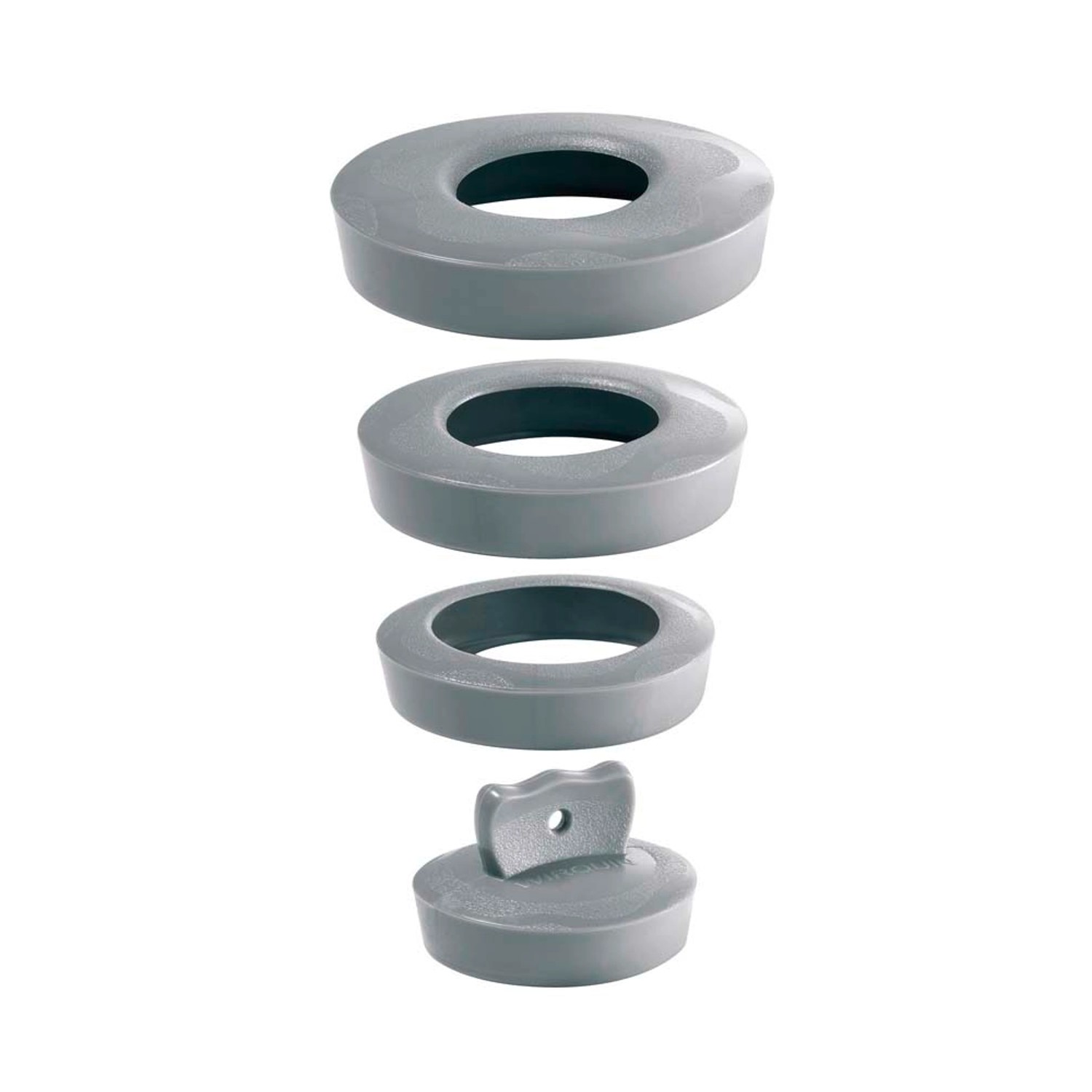 Wirquin Korek uniwersalny 4 w 1 szary