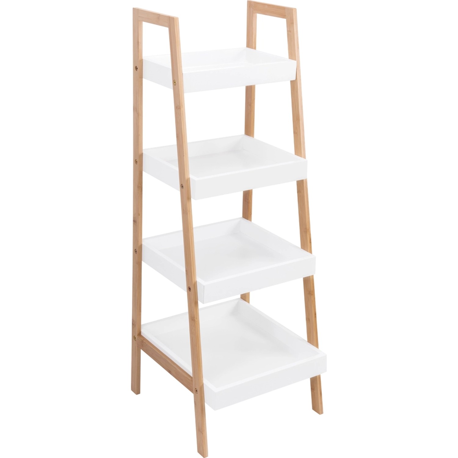 Baliv Regał Łazienkowy Skośny 4 Półki 35X34X98Cm