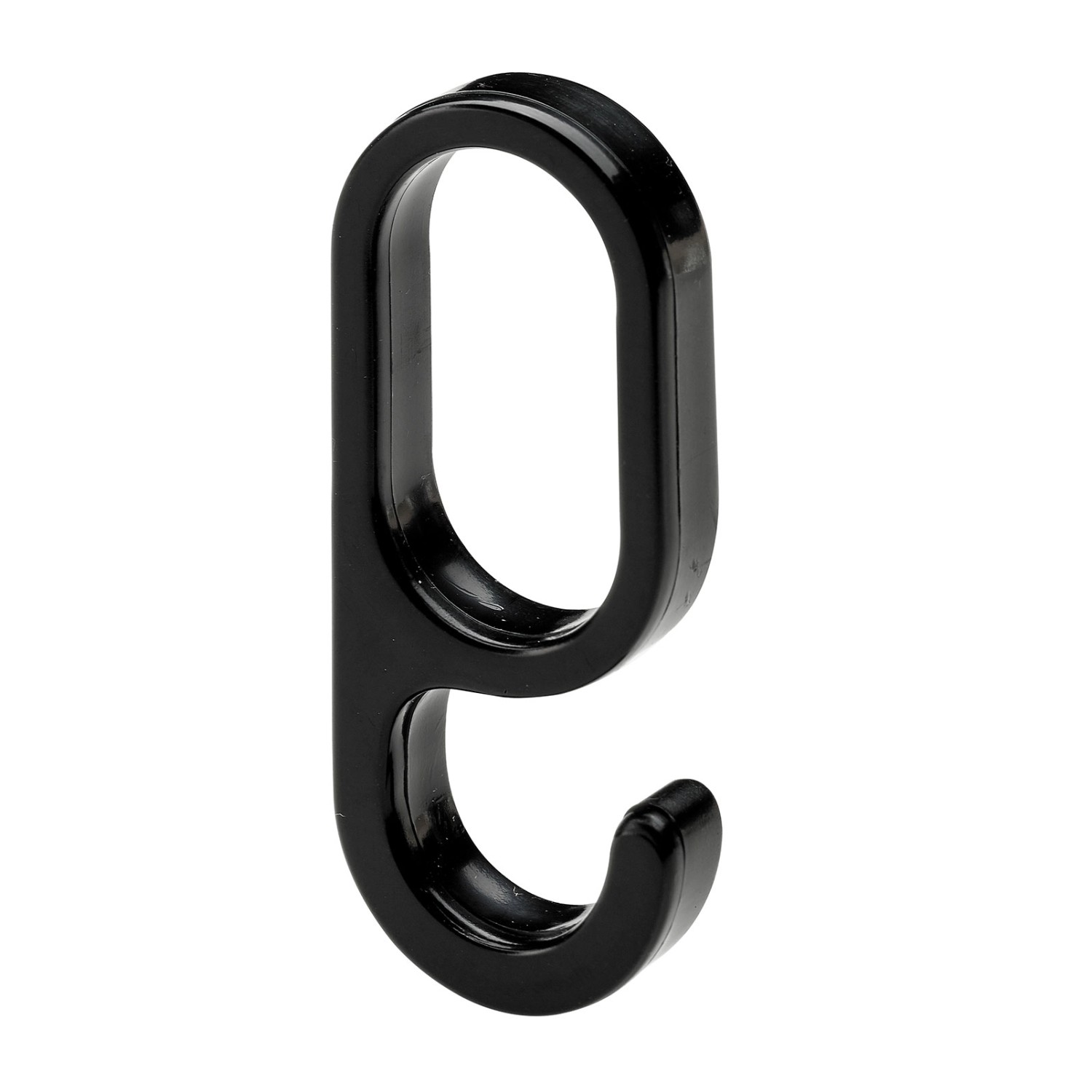 Hettich Haczyk do drążka na ubrania czarny 2 szt.