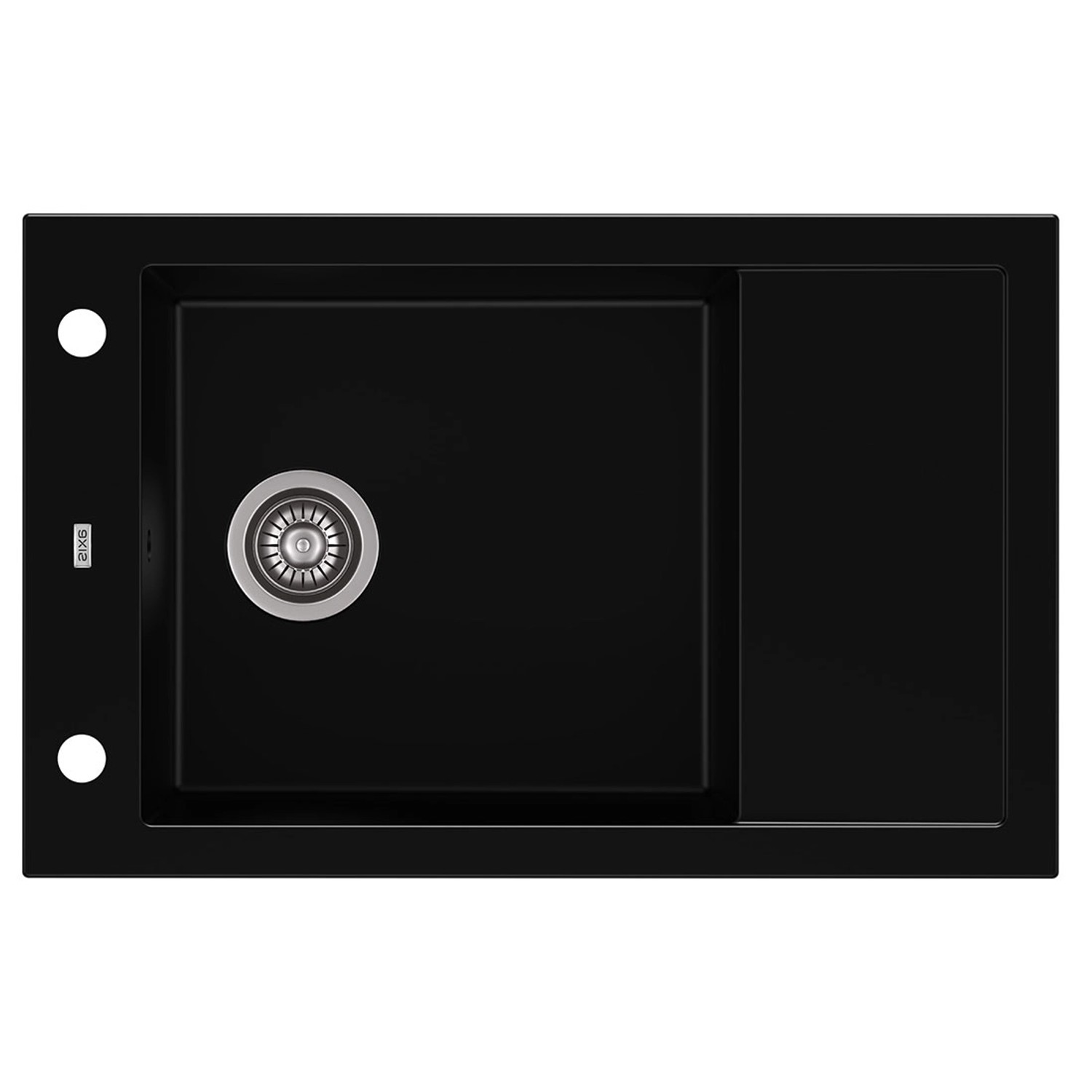 Zlewozmywak A-Point 4 1-kom. czarny 78x50 cm