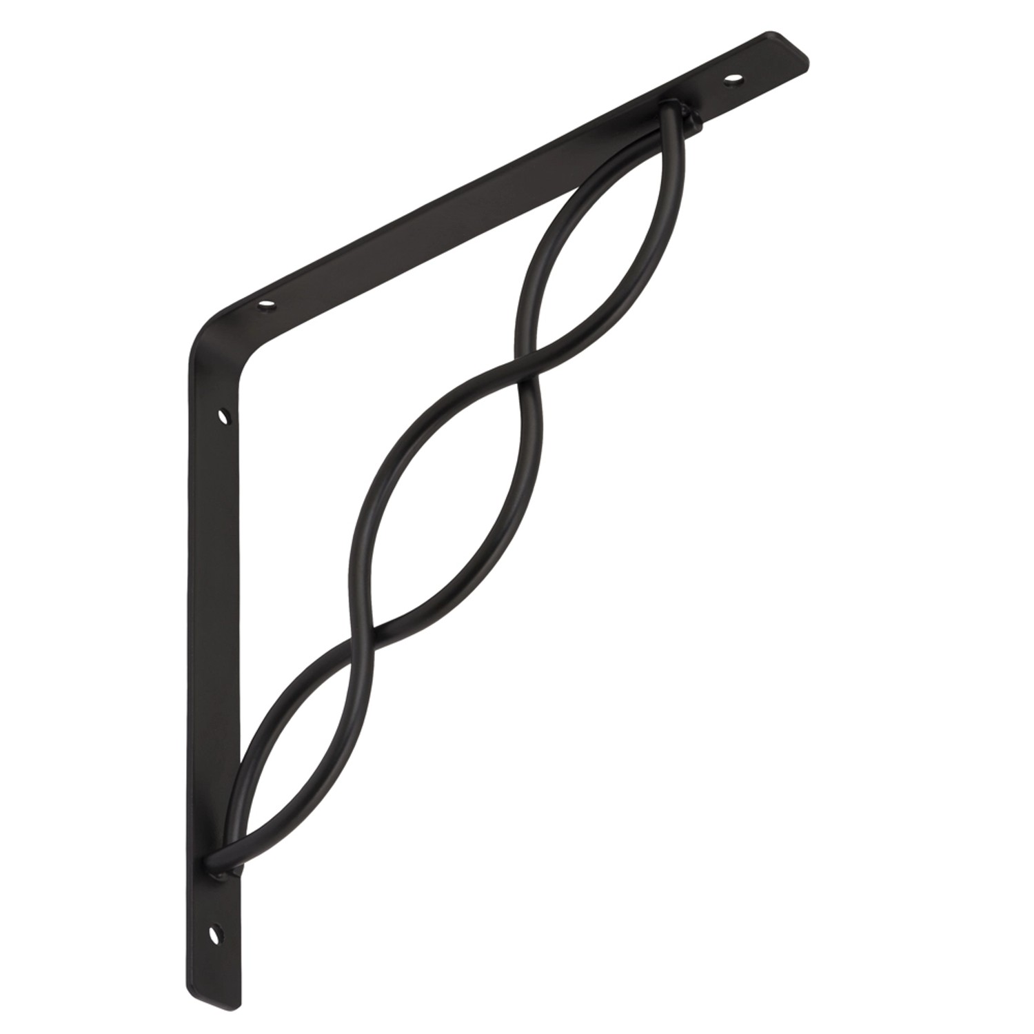 Domax Konsola z prętem przeplatana 200 mm x 200 mm czarna