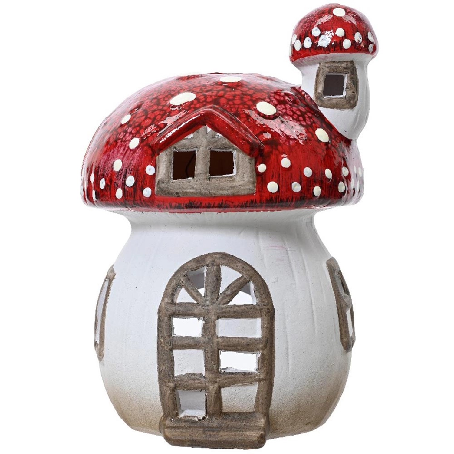 Świecznik DOMEK GRZYBEK - wys. 21 cm