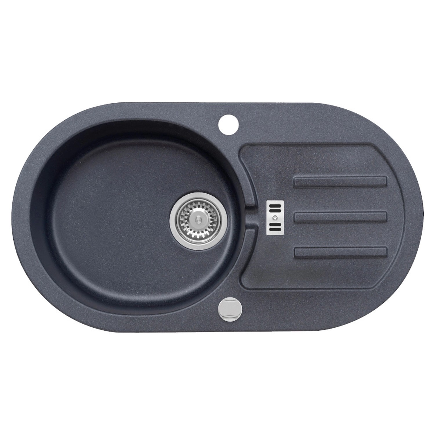 Zlewozmywak Malibu 3 1-kom. night glow 77x43 cm