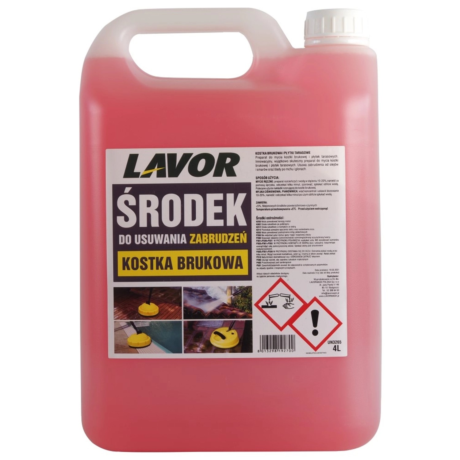 Lavor Środek czyszczący do kostki brukowej 4l