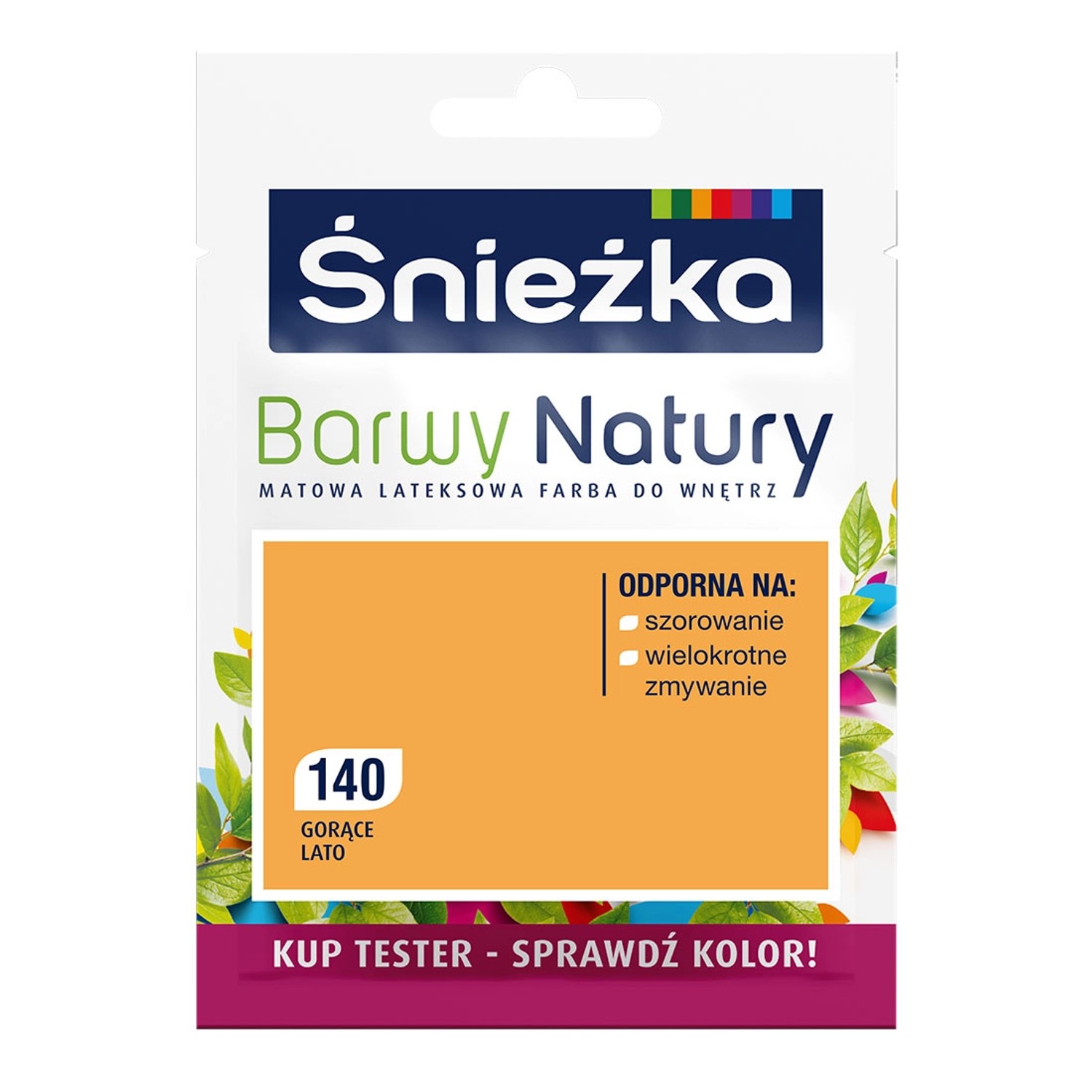 Tester farby Śnieżka Barwy Natury gorące lato 25 ml