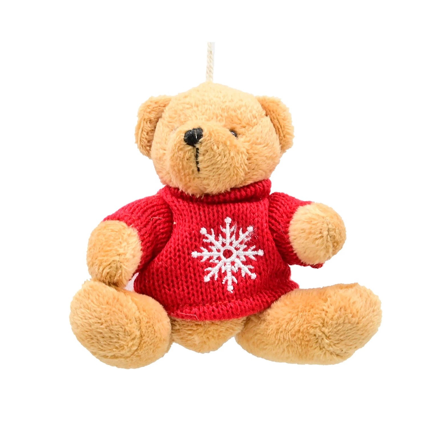 Zawieszka miś z tkaniny - 10 cm