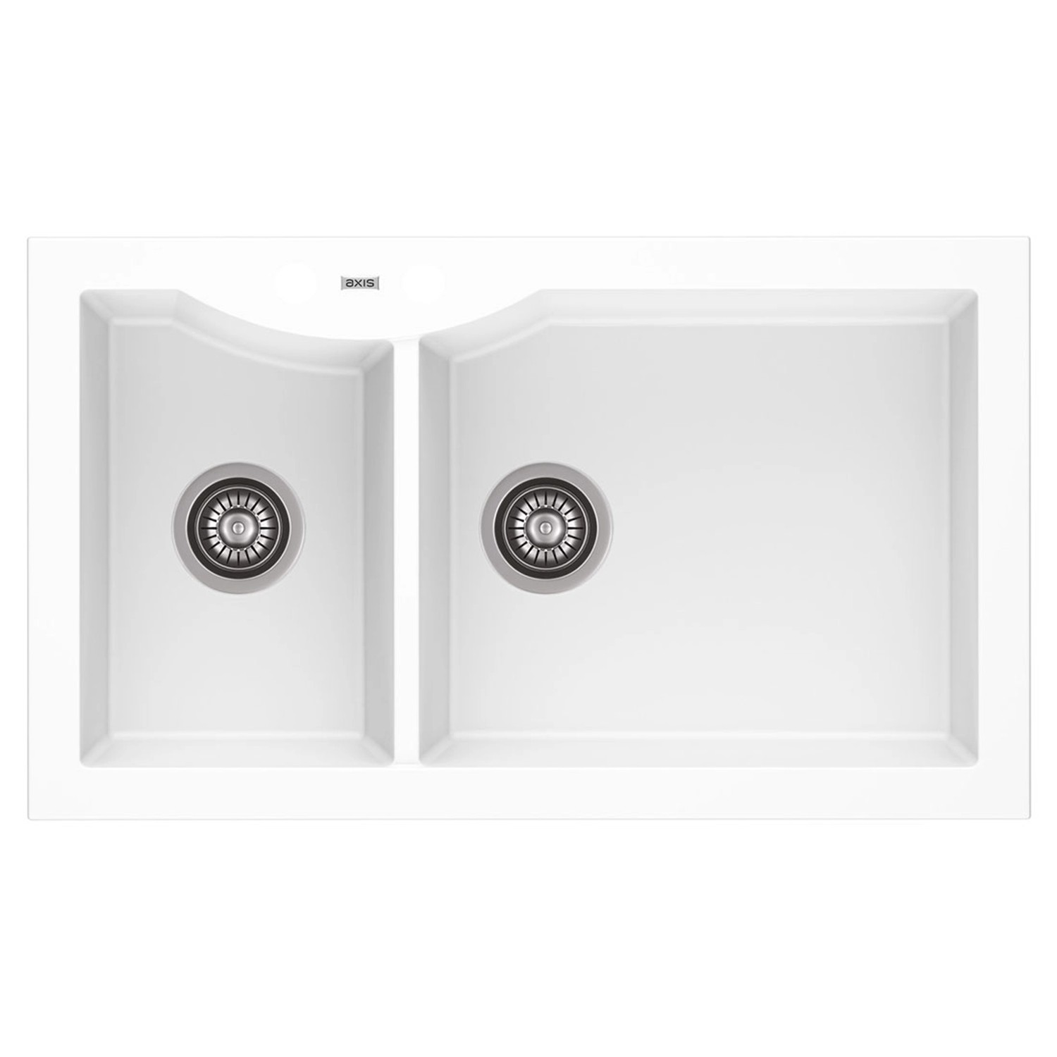 Zlewozmywak Respect 14 2-kom. biały 86x50 cm