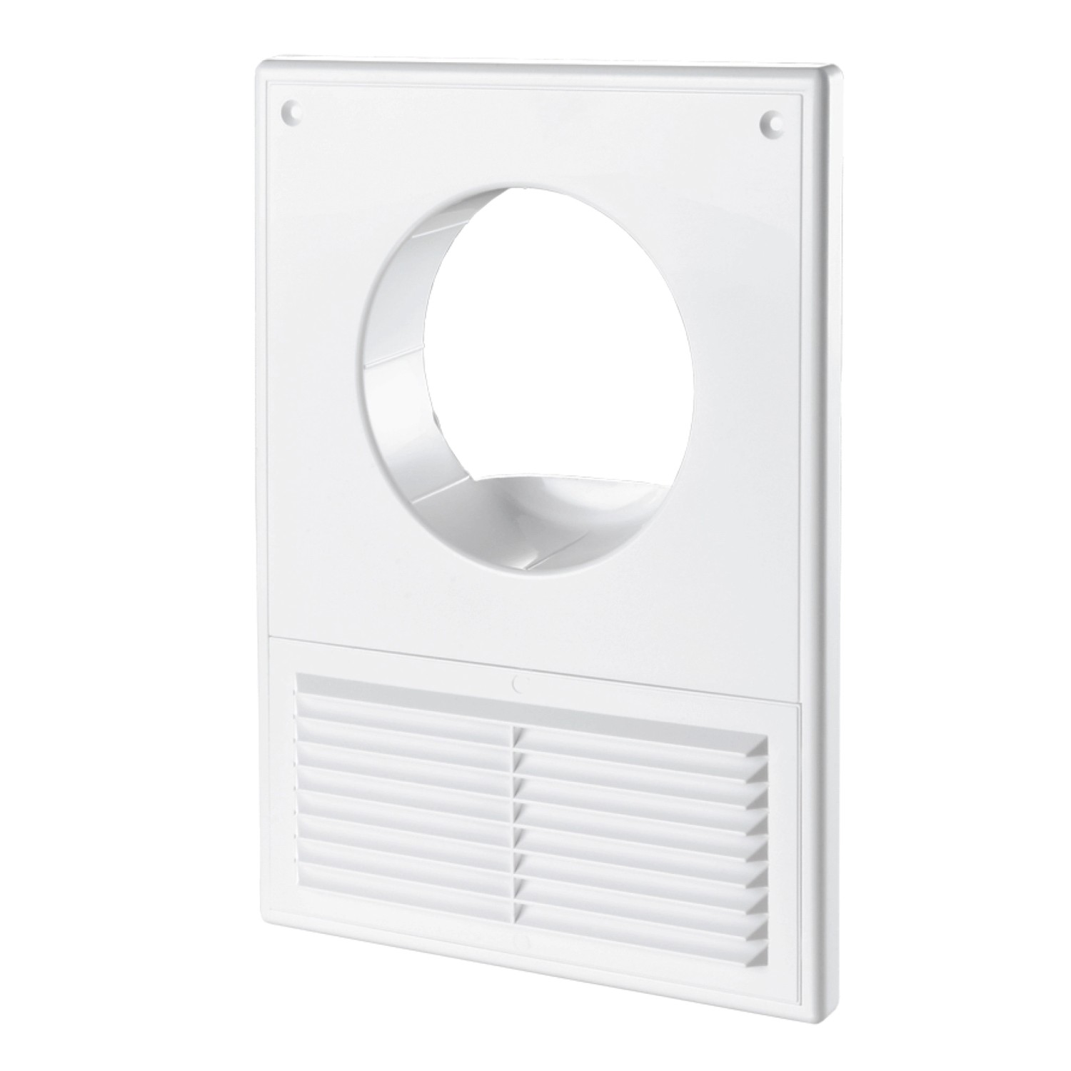 Vents kratka wentylacyjna śr. 125 mm z podłączeniem okapu biała