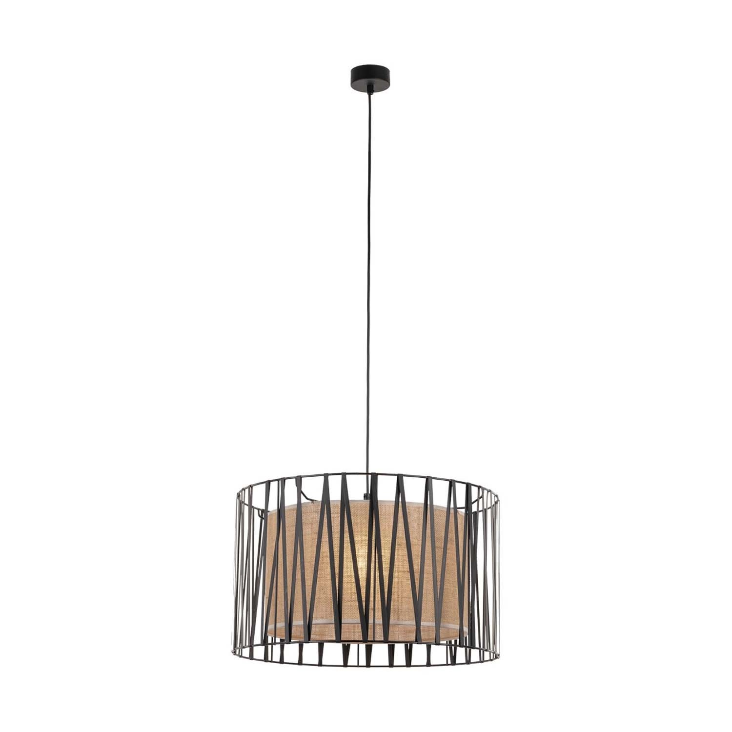 TK Lighting Lampa wisząca HARMONY NATURE 3xE27 15W kremowa