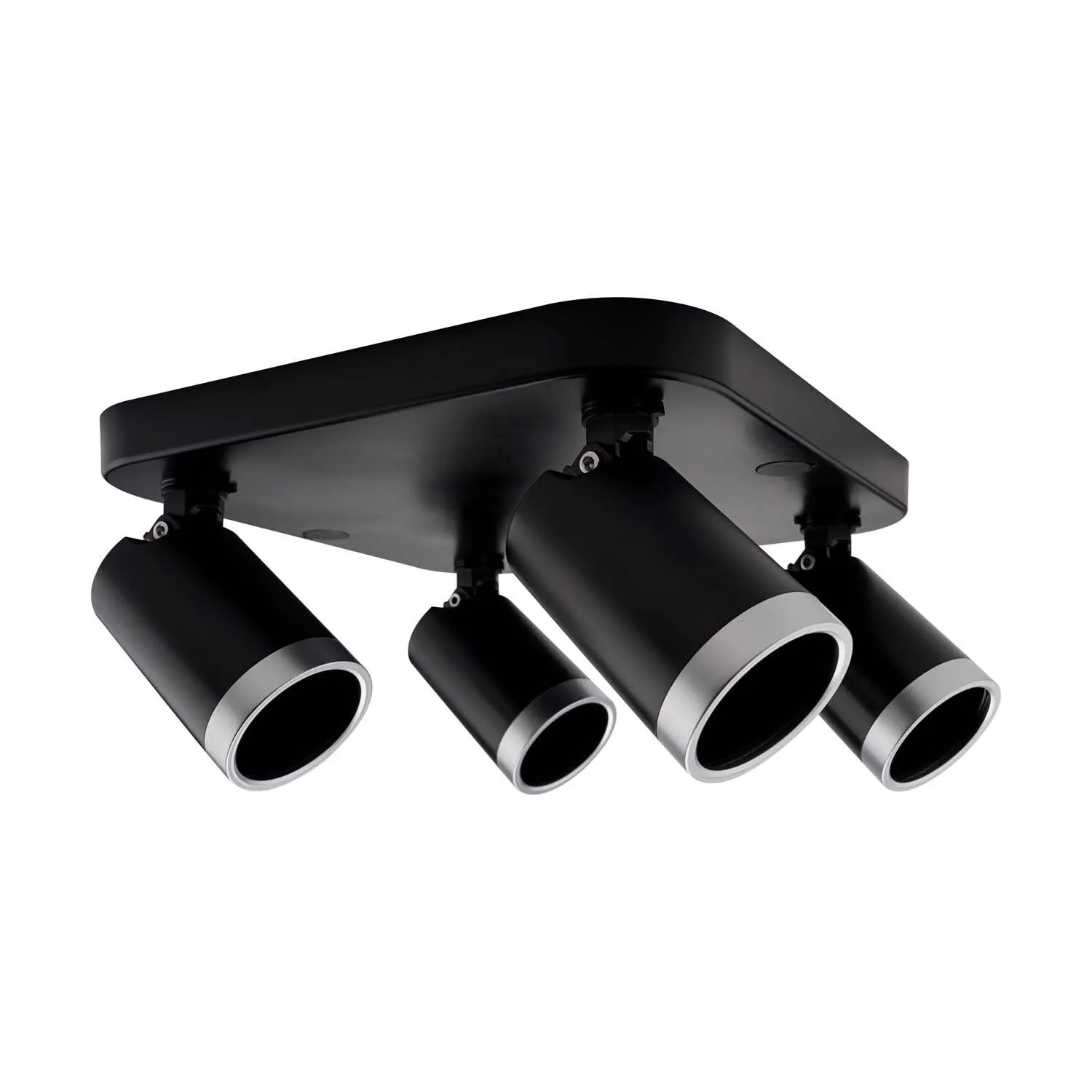 Volteno Listwa Spot BEST 4xGU10 max. 9W LED czarno-srebrna