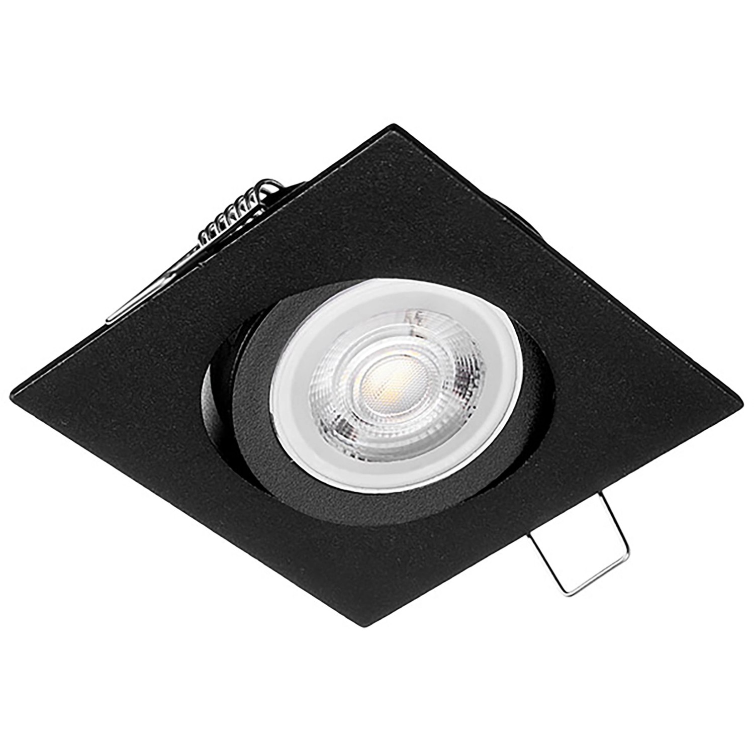 Eko-Light Oczko sufitowe kwadratowe ruchome czarne