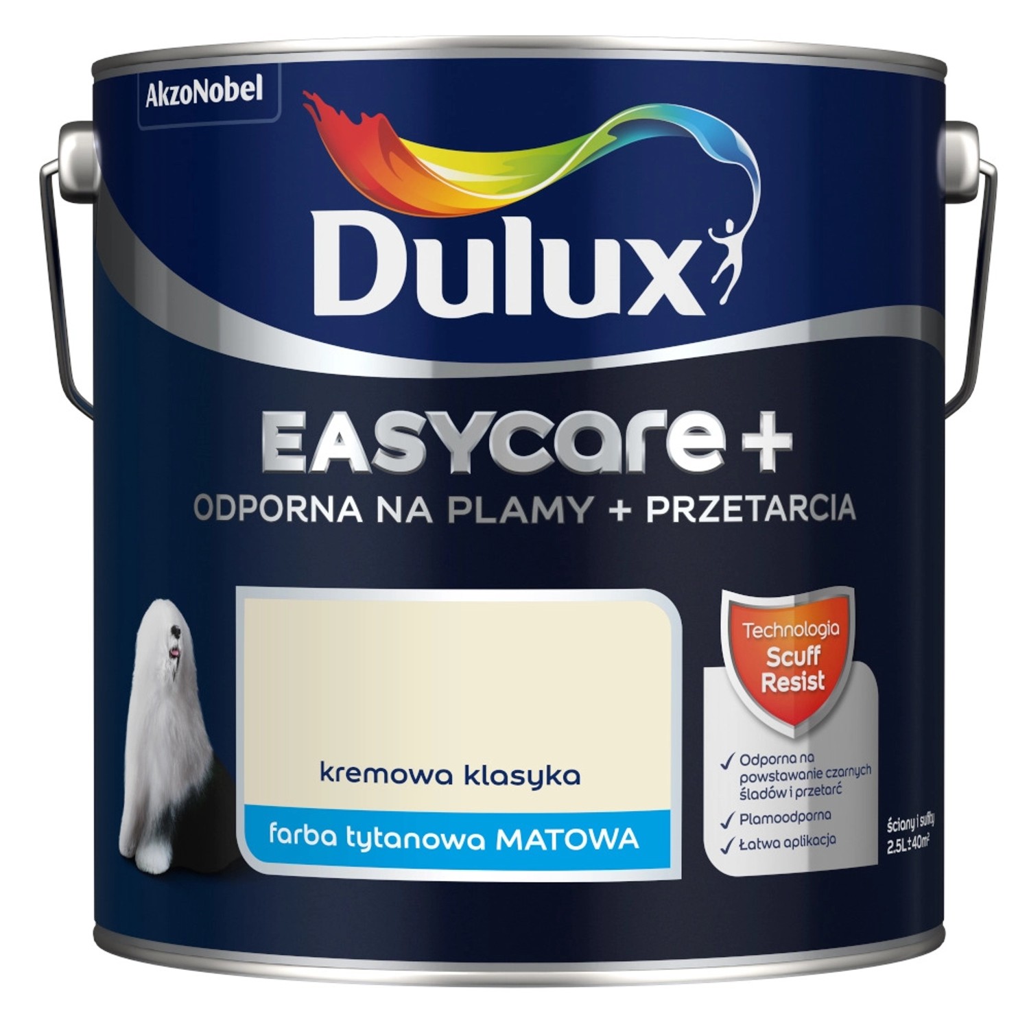 Farba Dulux EasyCare+ kremowa klasyka 2,5L
